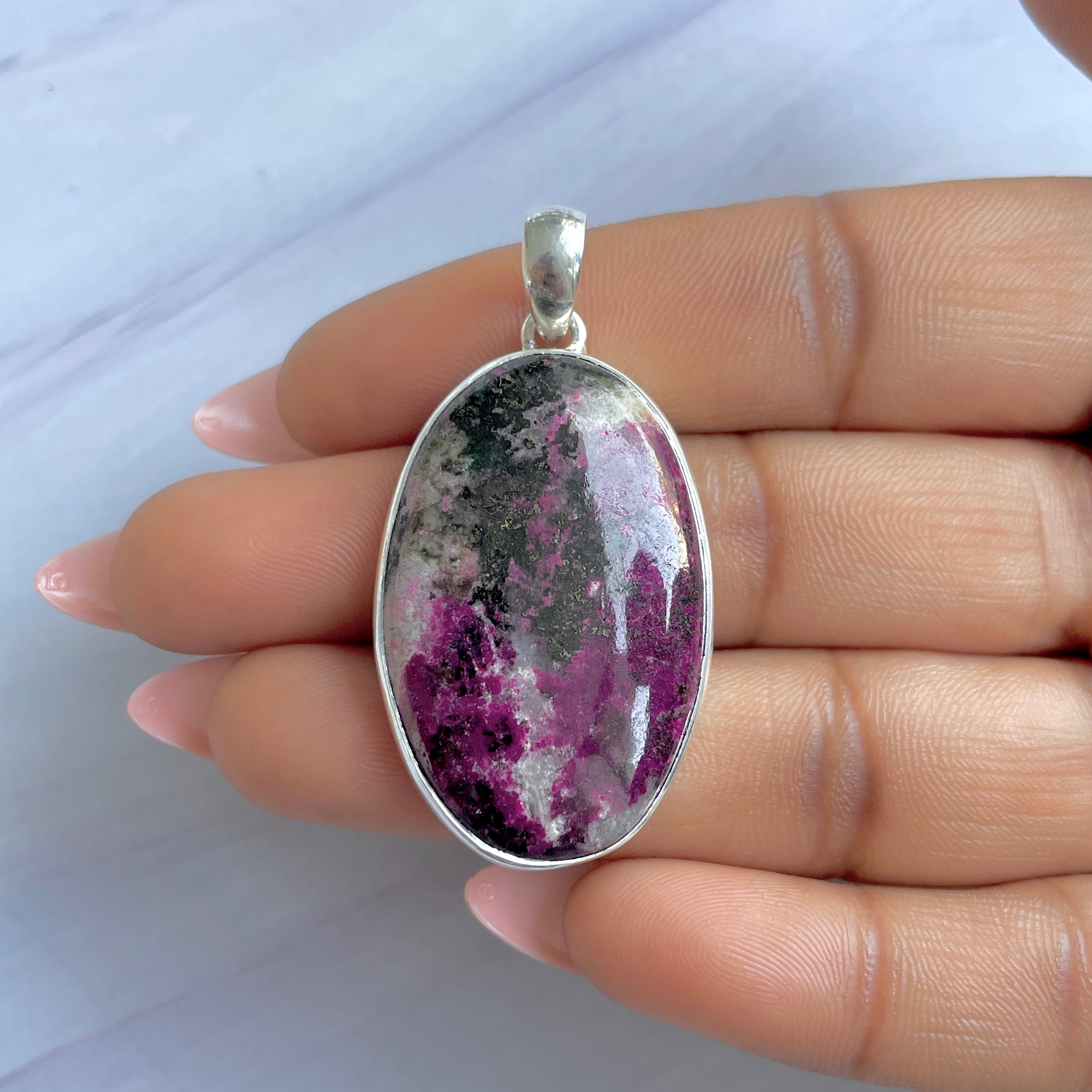 Cobalt Calcite Pendant-(CBC-P-35.)