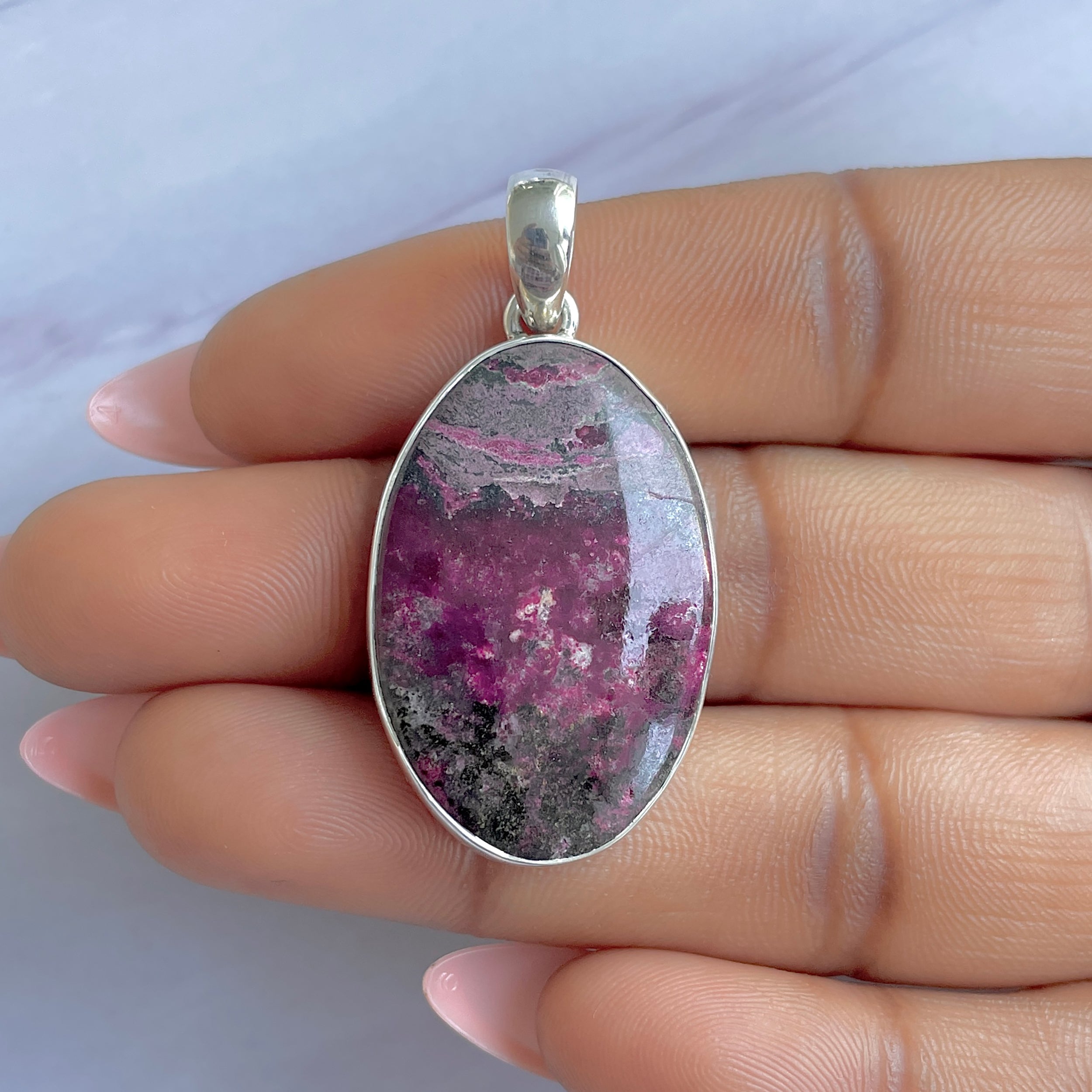 Cobalt Calcite Pendant-(CBC-P-37.)