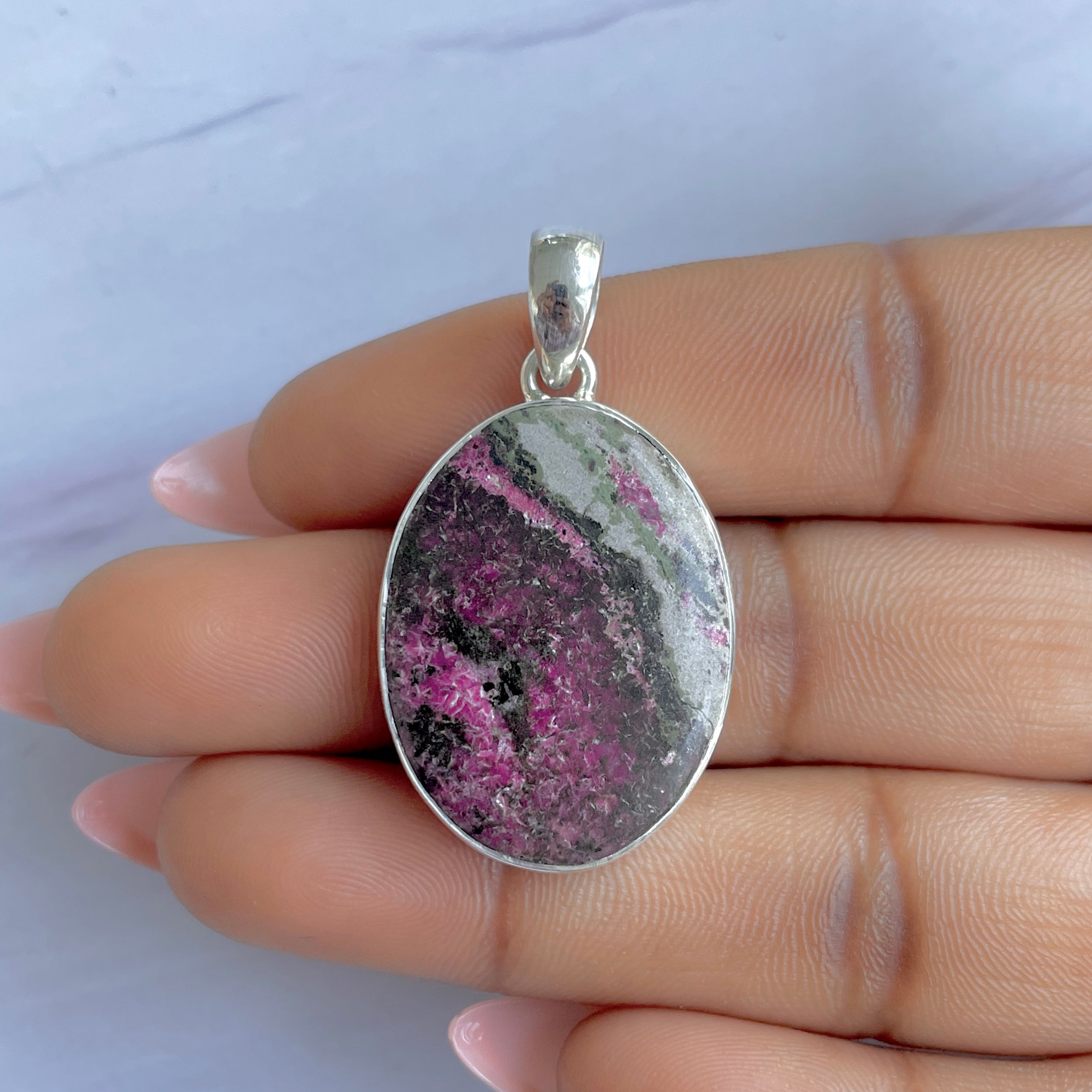 Cobalt Calcite Pendant-(CBC-P-39.)