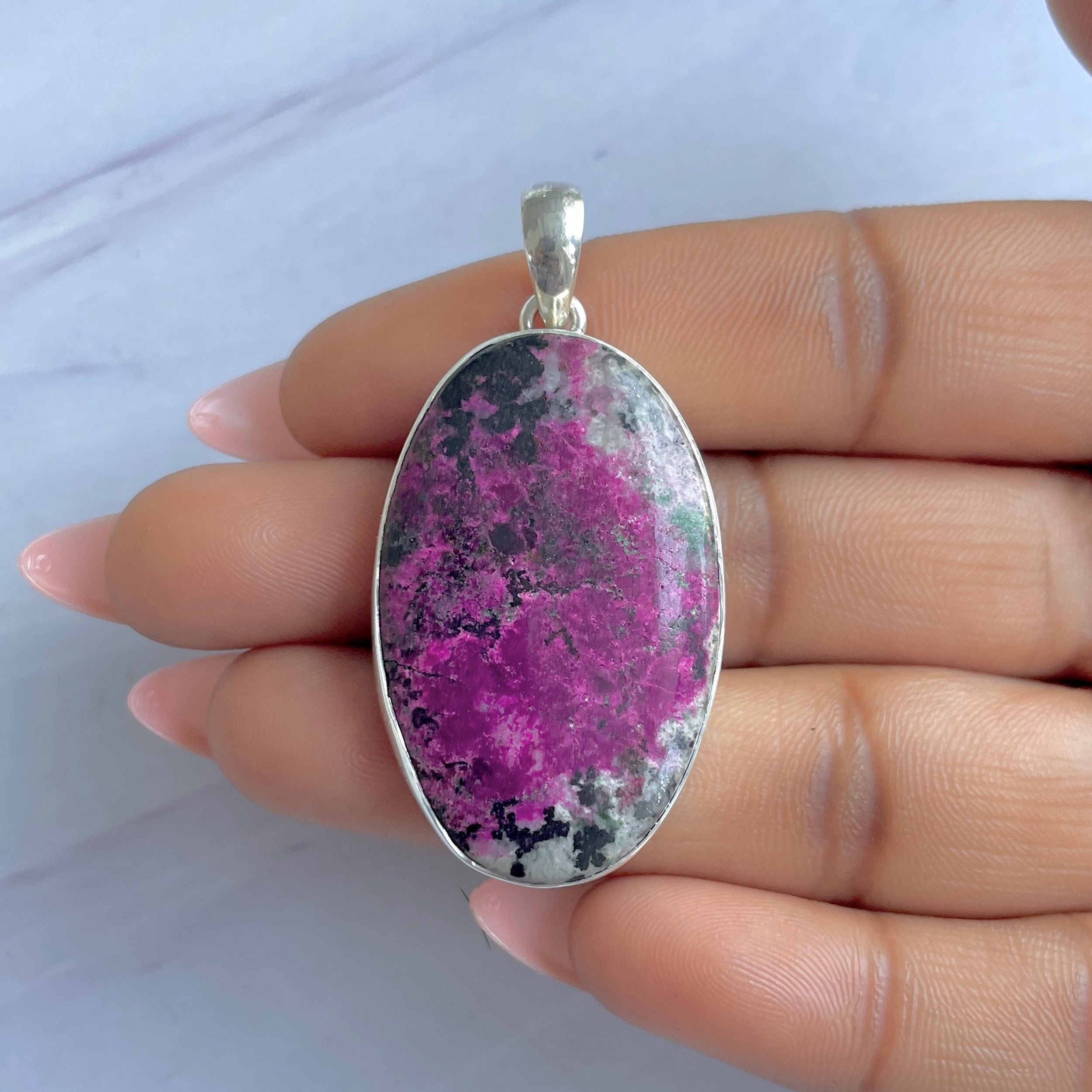 Cobalt Calcite Pendant-(CBC-P-41.)