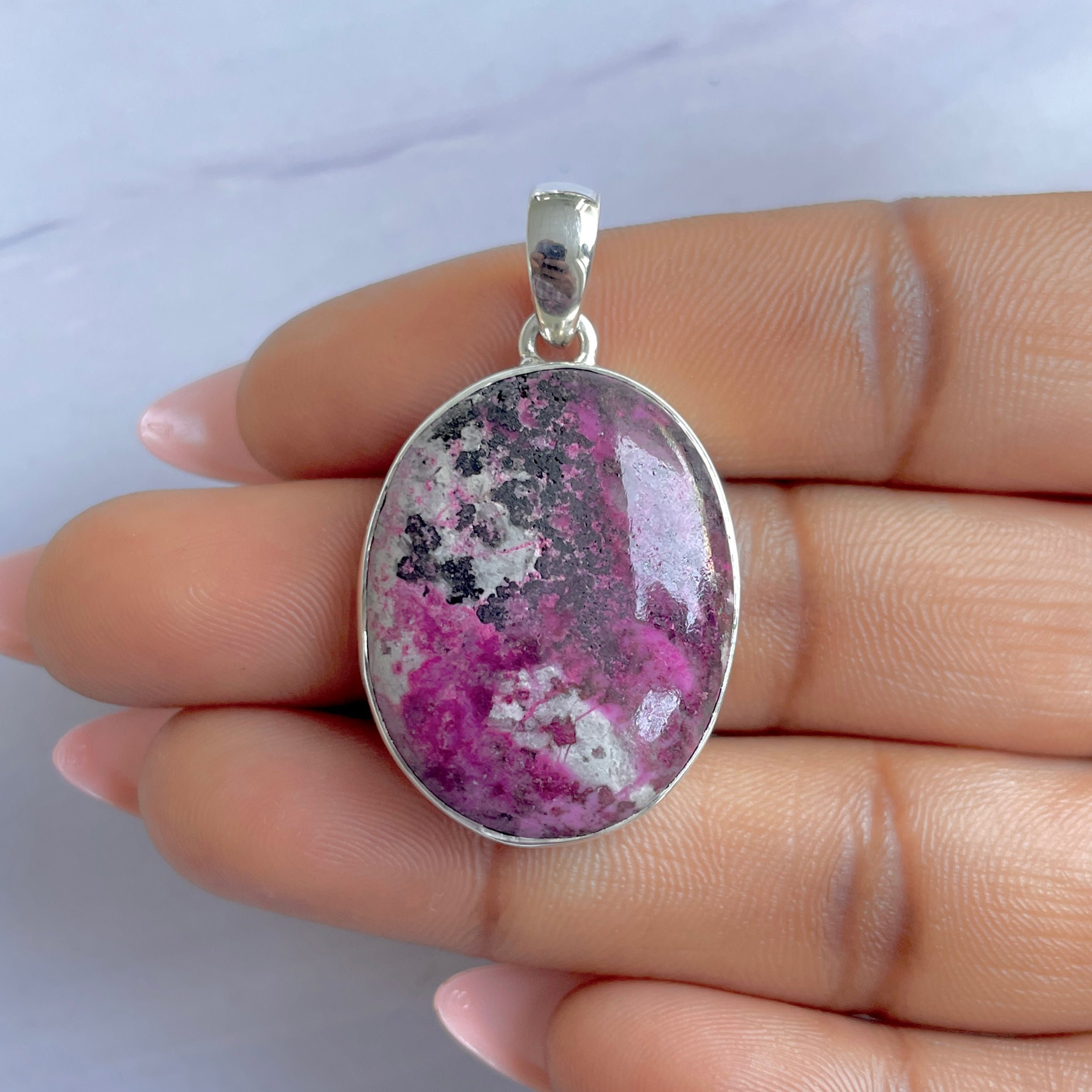 Cobalt Calcite Pendant-(CBC-P-44.)