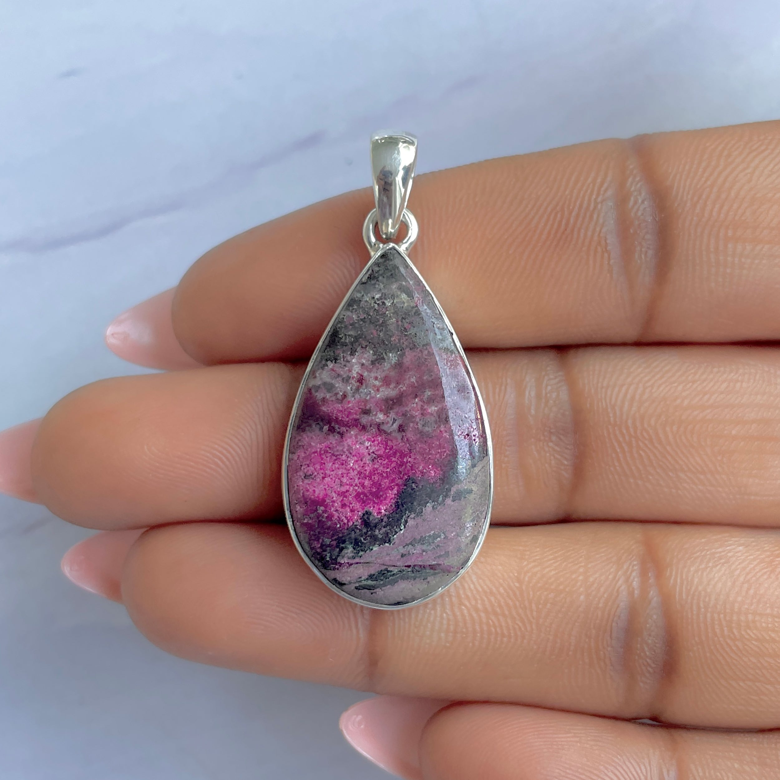 Cobalt Calcite Pendant-(CBC-P-45.)