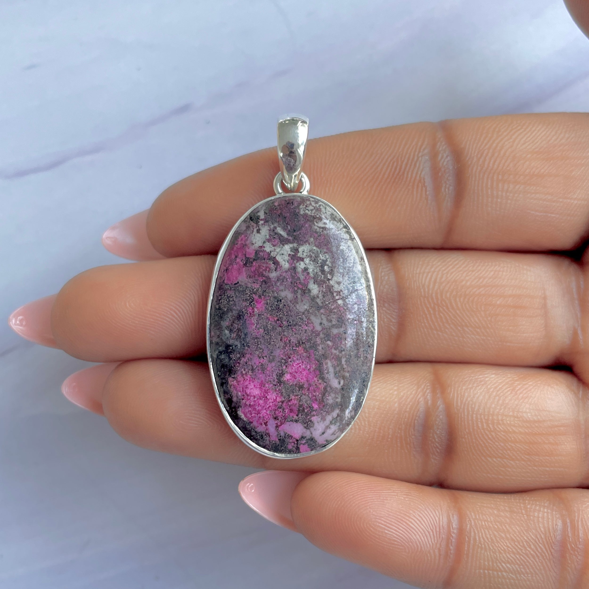 Cobalt Calcite Pendant-(CBC-P-46.)