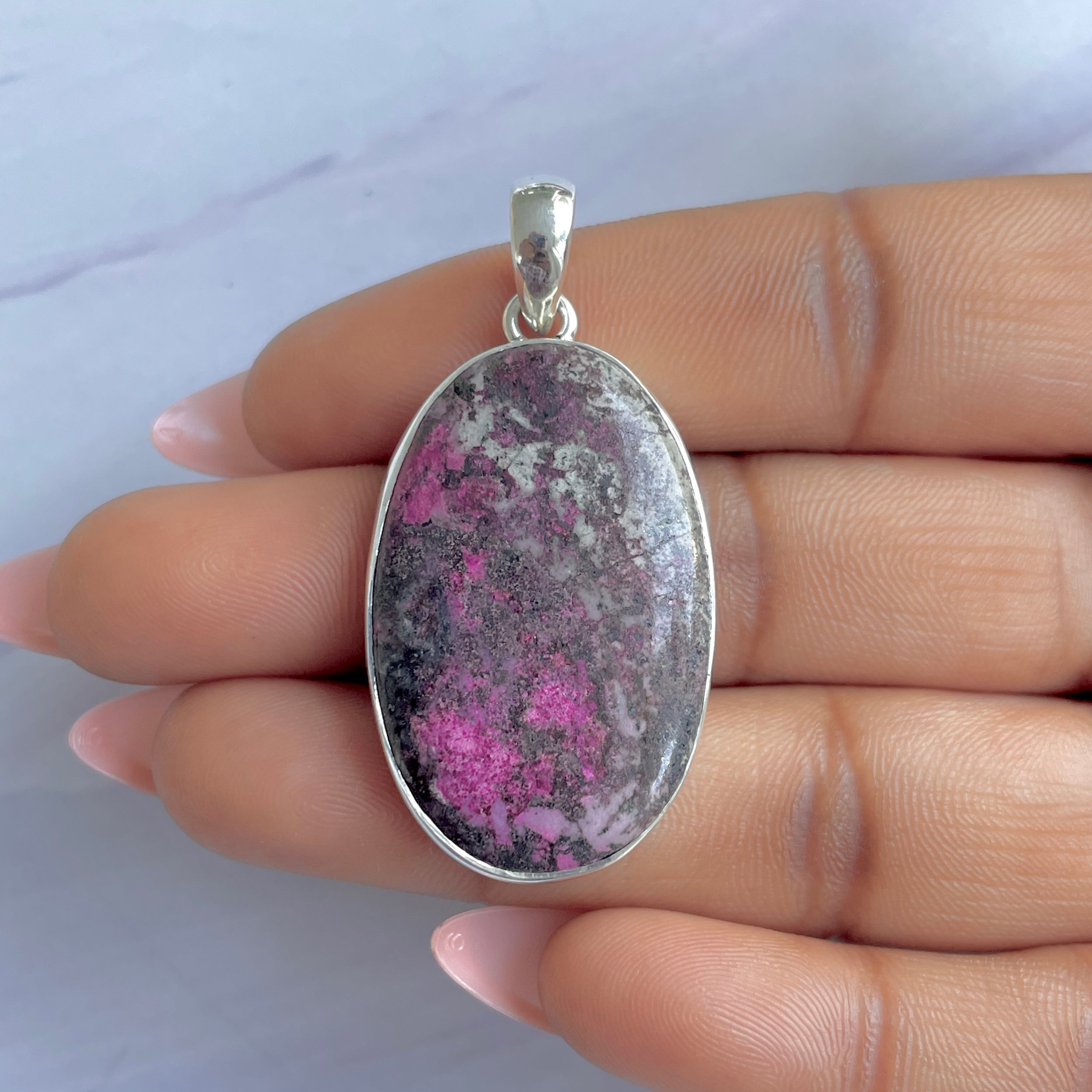 Cobalt Calcite Pendant-(CBC-P-46.)