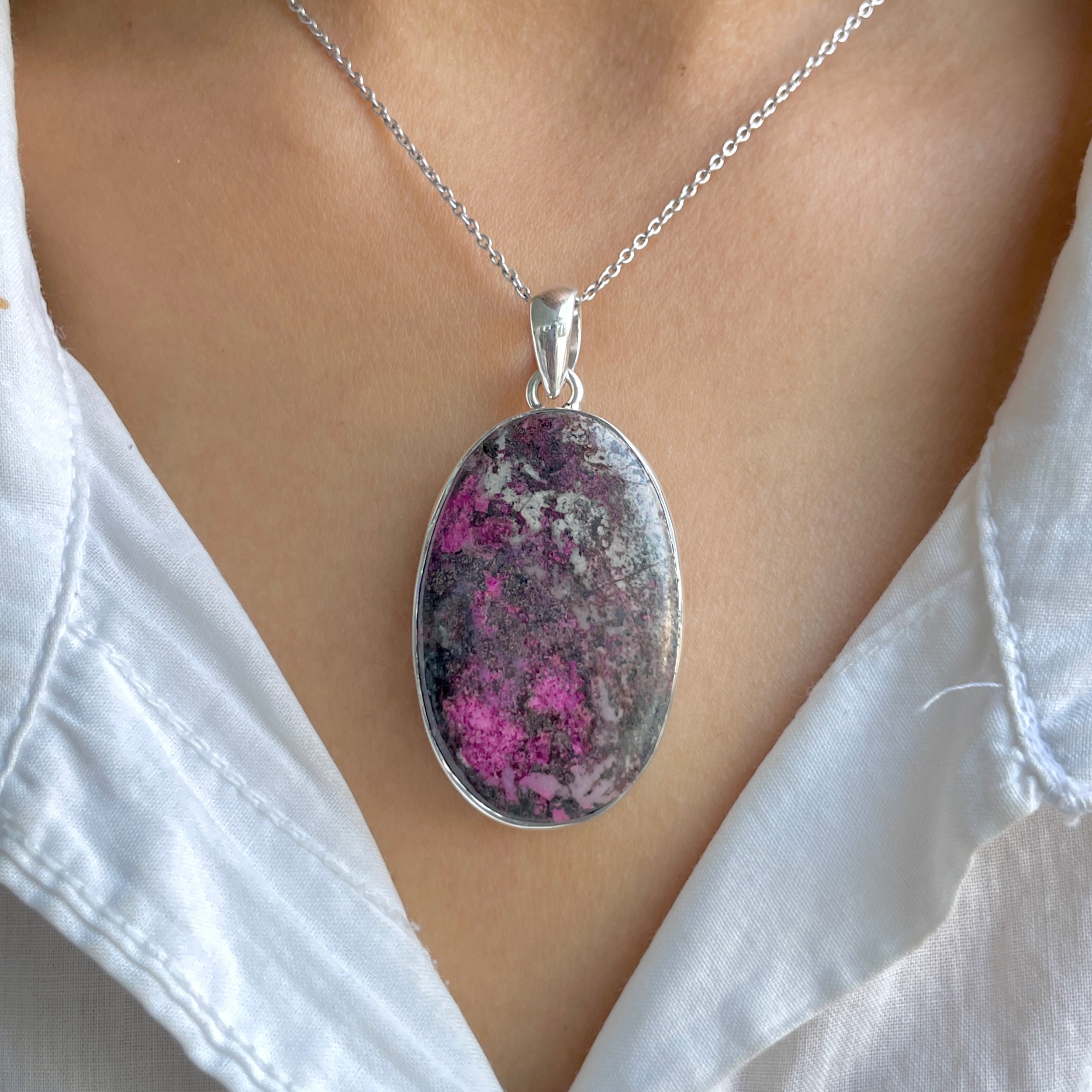 Cobalt Calcite Pendant-(CBC-P-46.)
