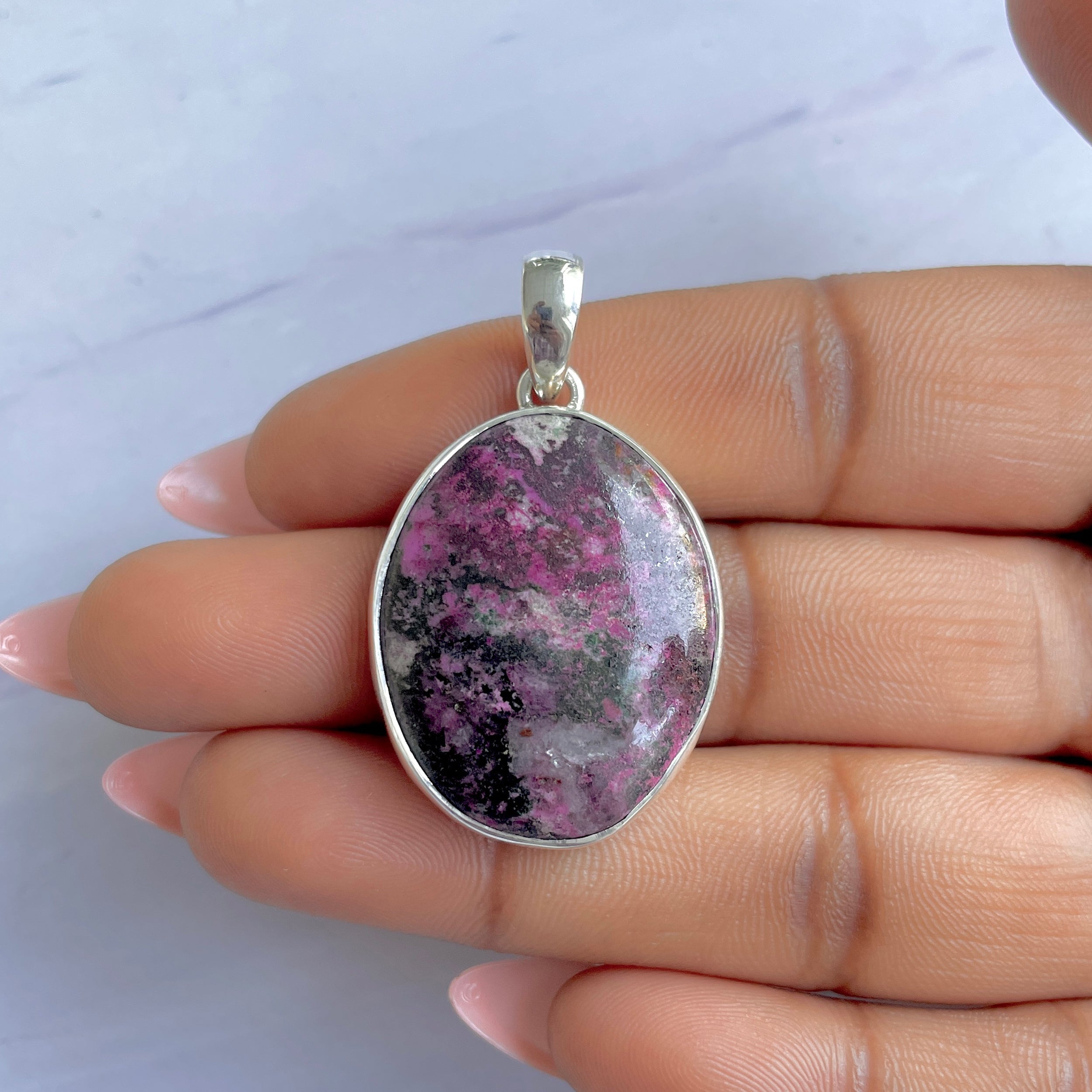 Cobalt Calcite Pendant-(CBC-P-47.)