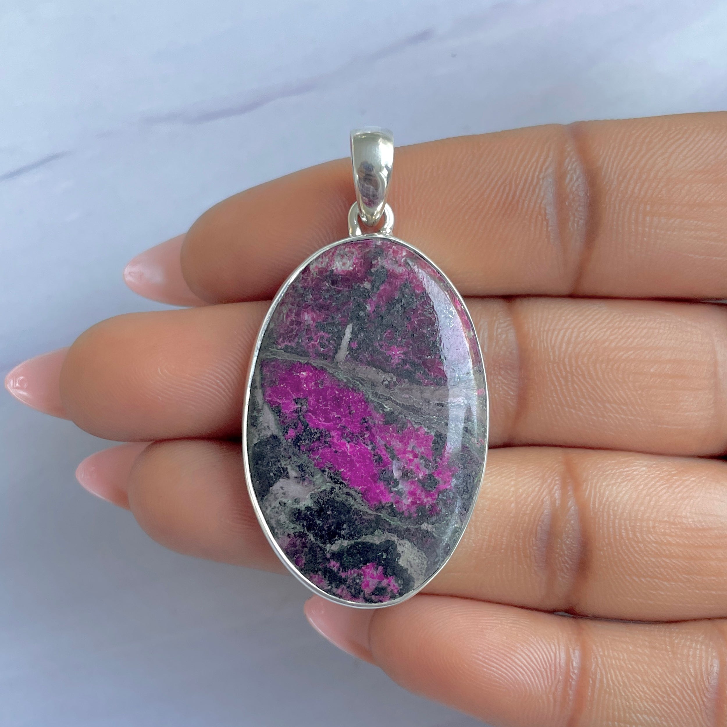 Cobalt Calcite Pendant-(CBC-P-48.)
