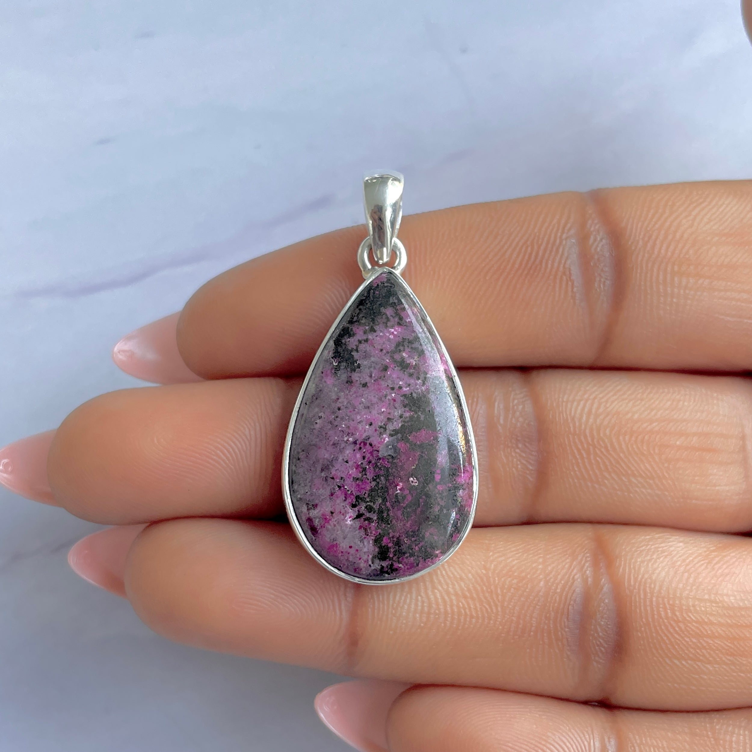Cobalt Calcite Pendant-(CBC-P-51.)