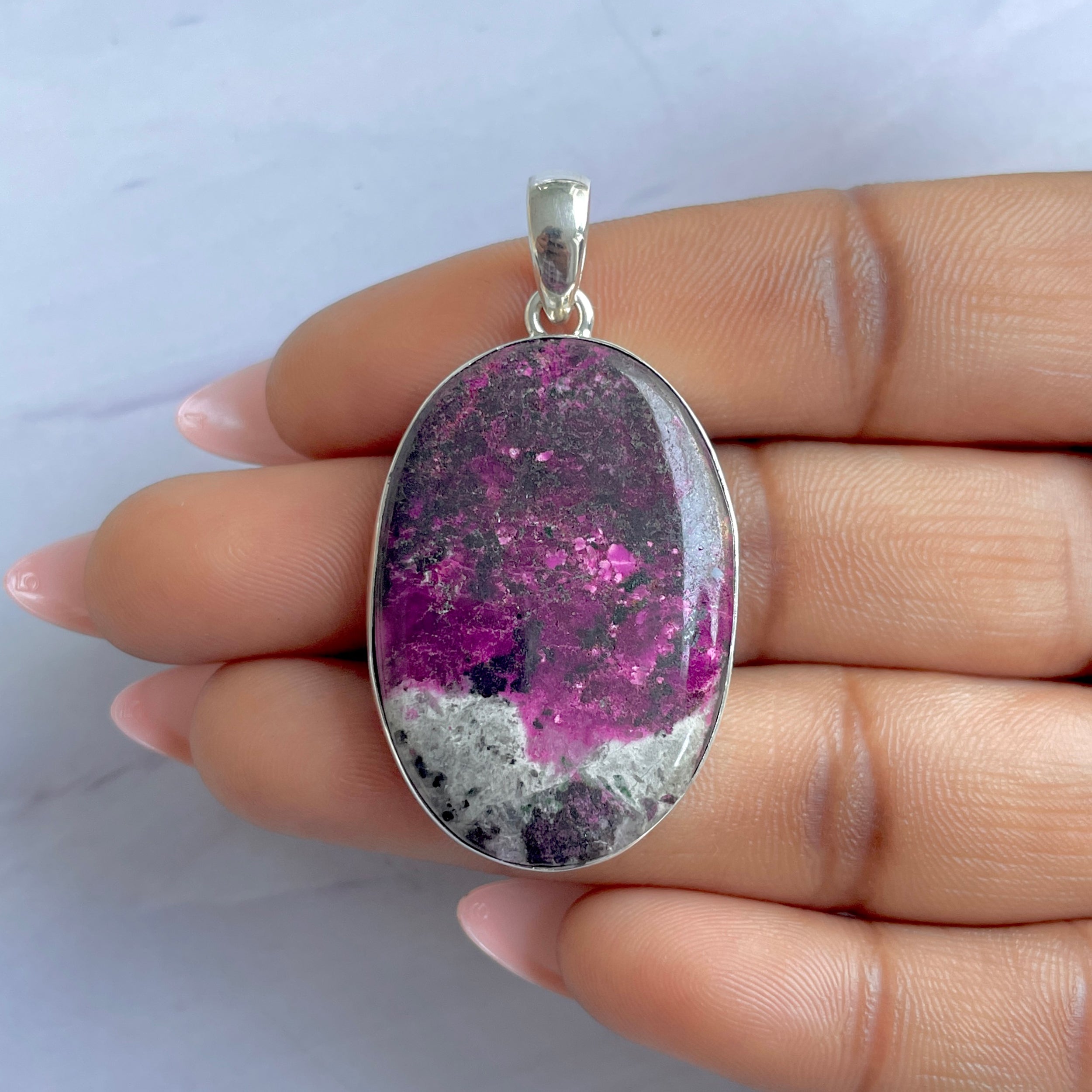 Cobalt Calcite Pendant-(CBC-P-52.)