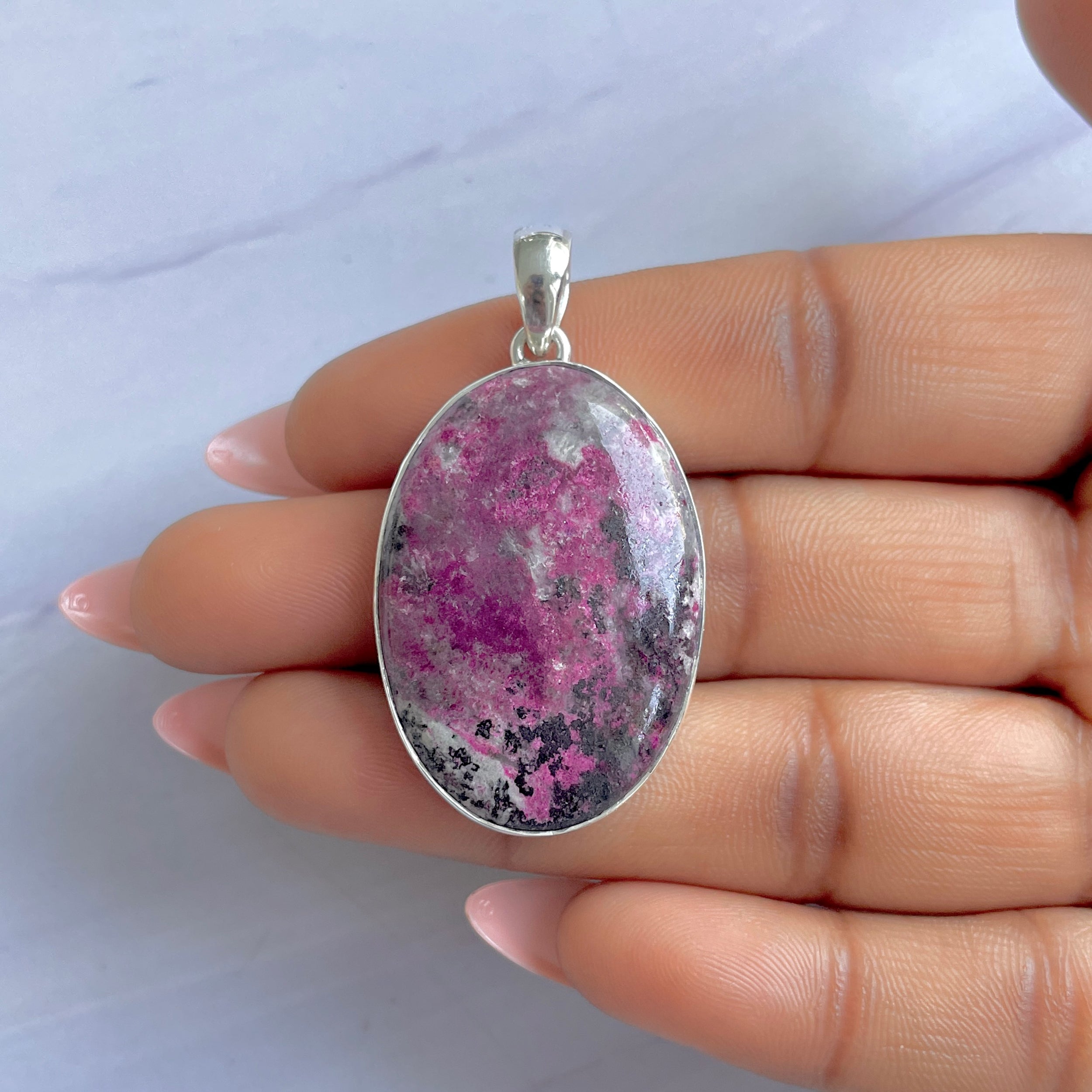 Cobalt Calcite Pendant-(CBC-P-53.)