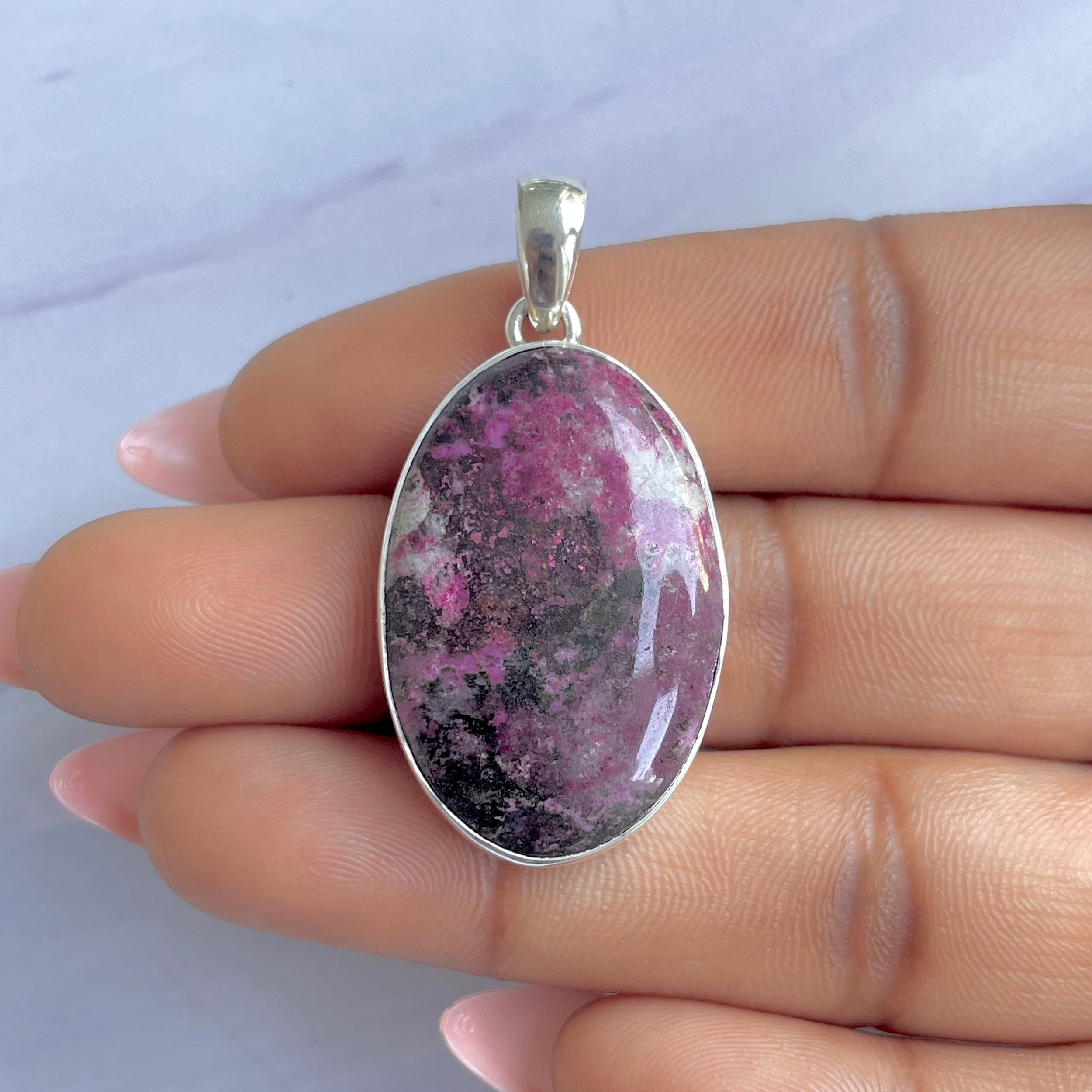 Cobalt Calcite Pendant-(CBC-P-55.)