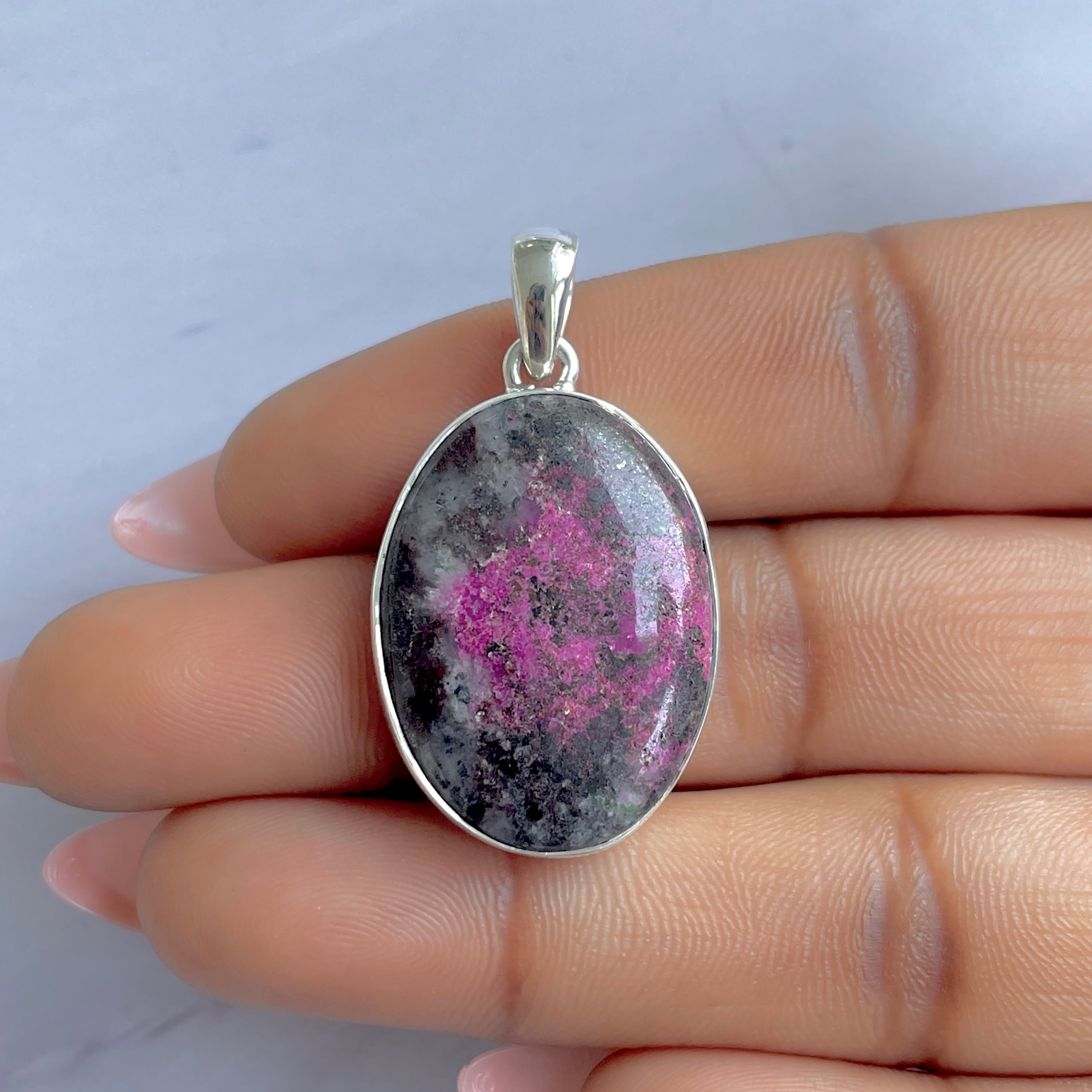 Cobalt Calcite Pendant-(CBC-P-56.)