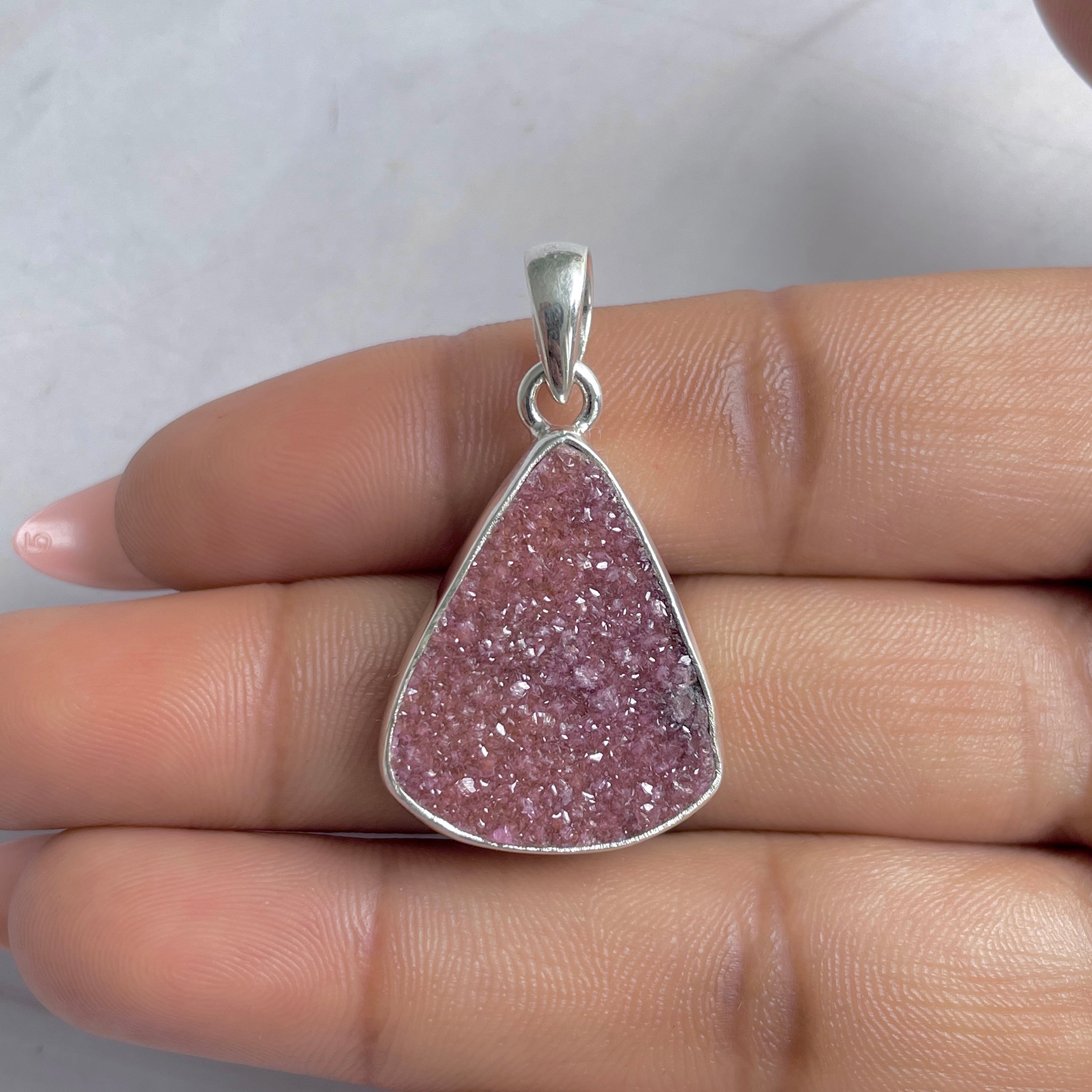 Cobalt Calcite Pendant-(CBC-P-58.)
