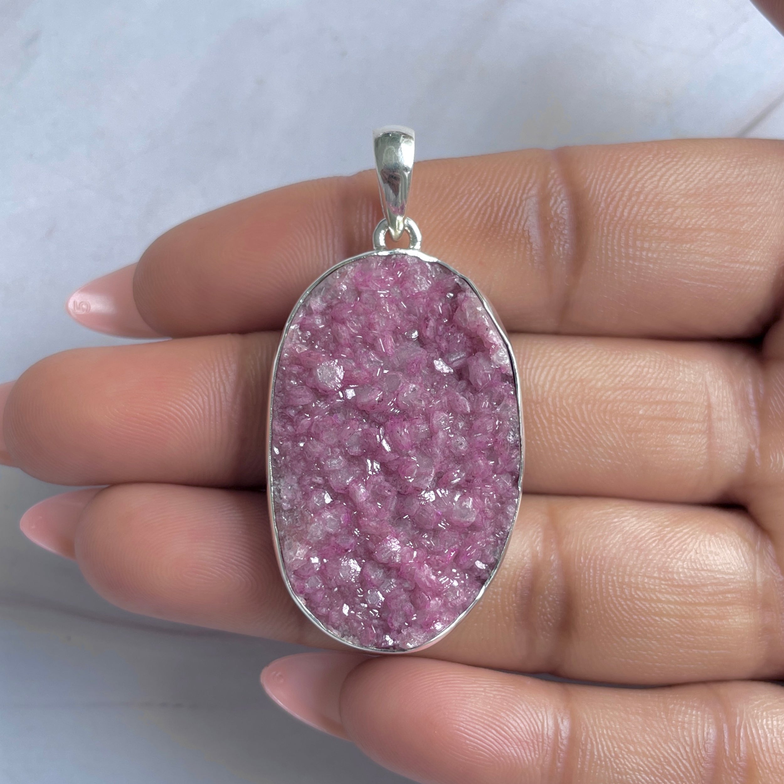 Cobalt Calcite Pendant-(CBC-P-61.)