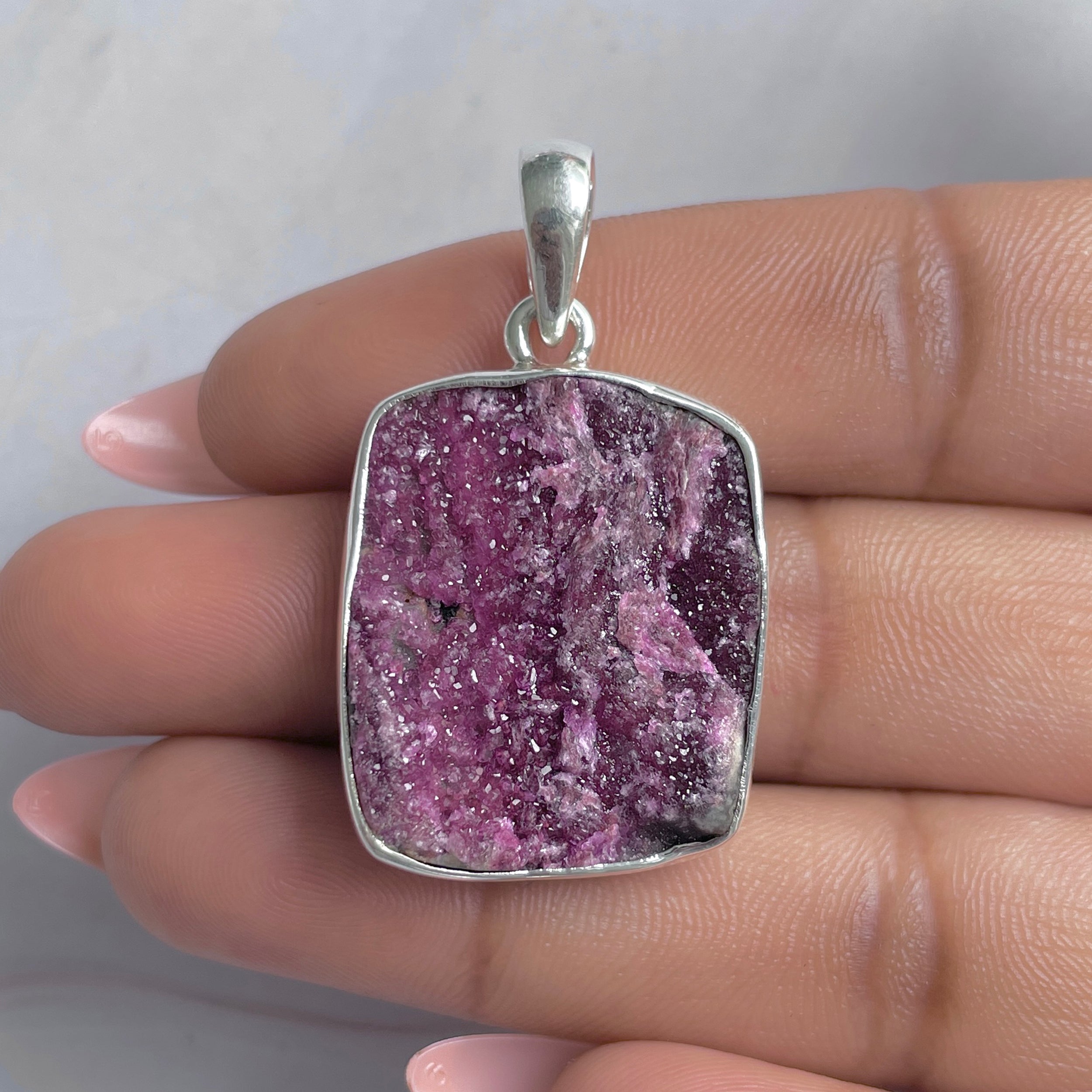 Cobalt Calcite Pendant-(CBC-P-64.)