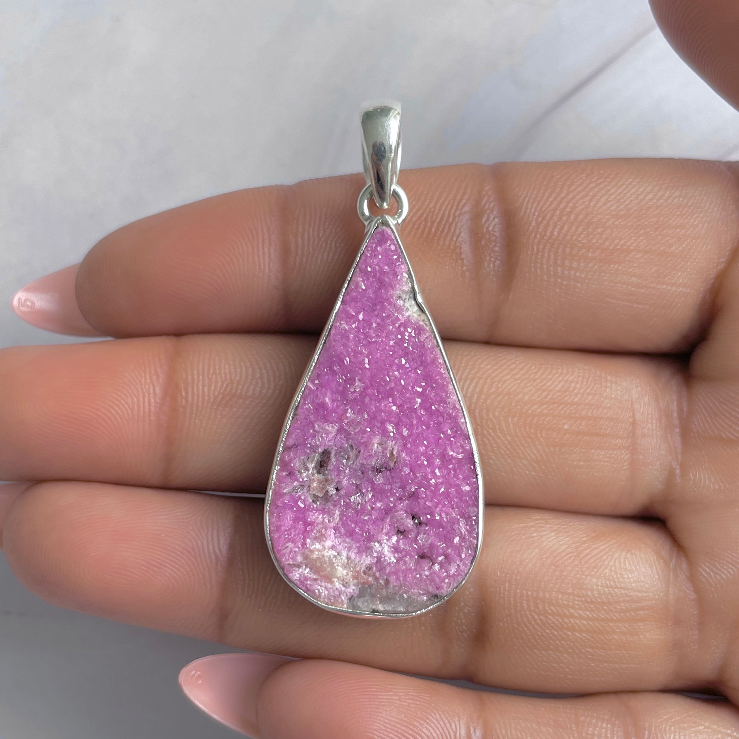Cobalt Calcite Pendant-(CBC-P-66.)