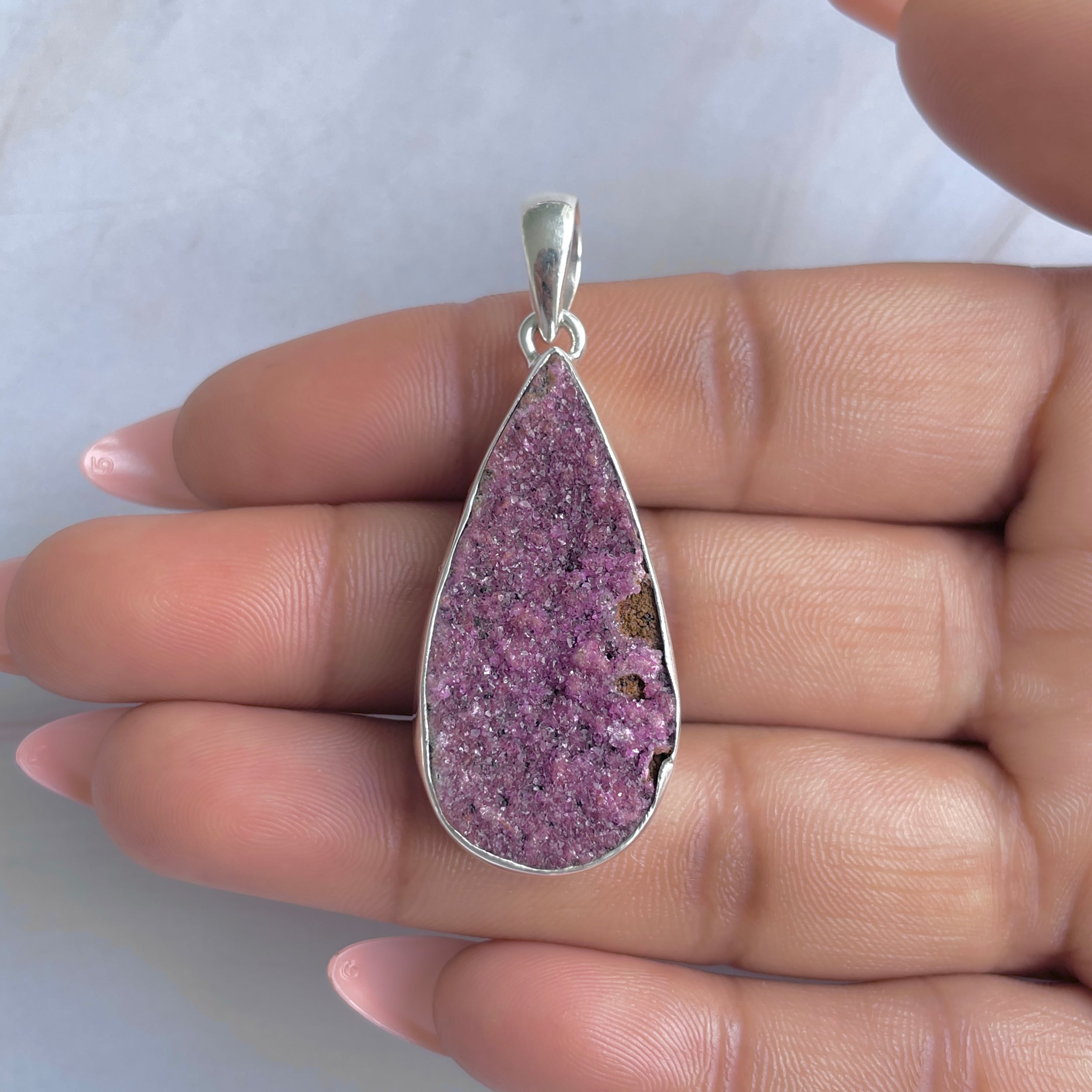 Cobalt Calcite Pendant-(CBC-P-69.)