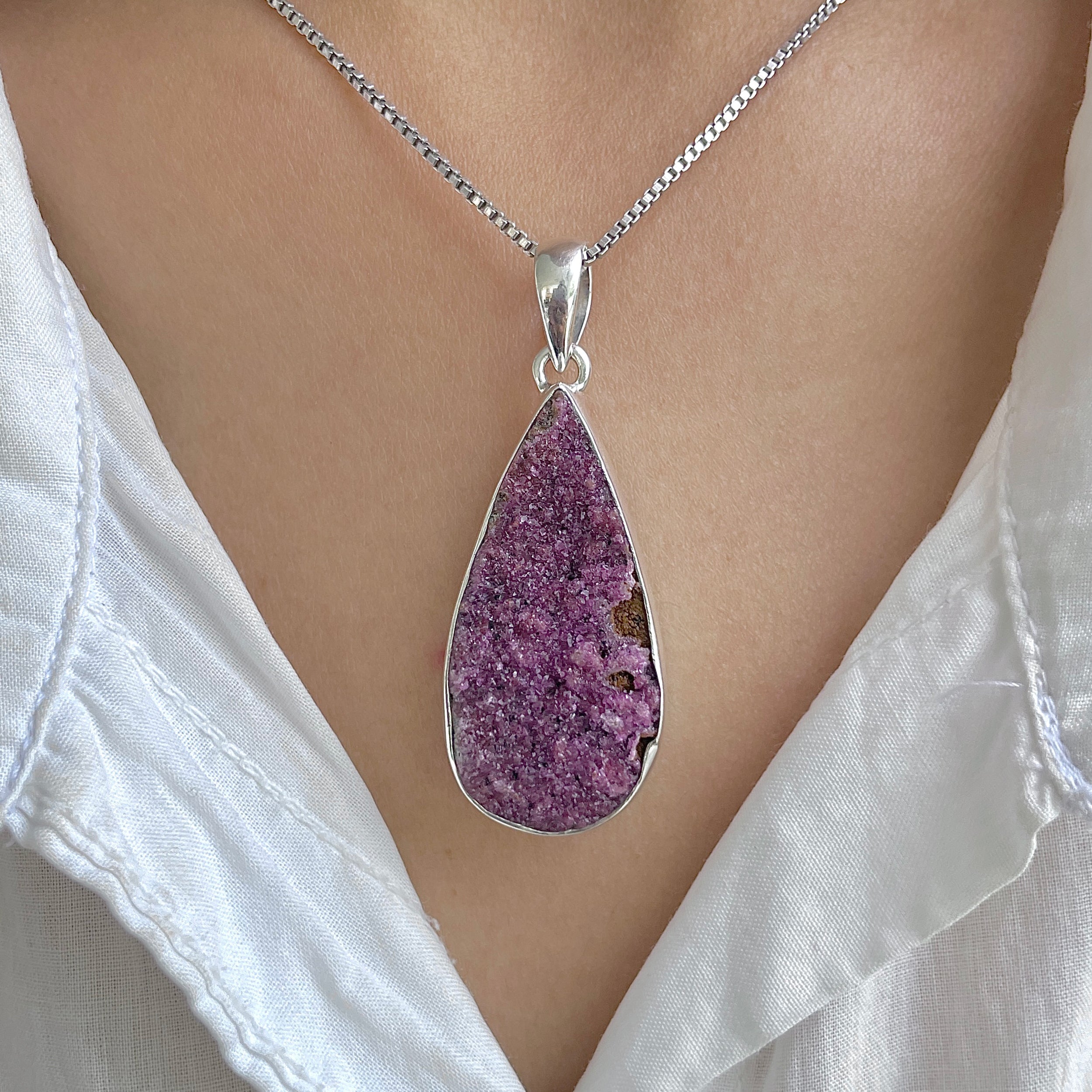 Cobalt Calcite Pendant-(CBC-P-69.)