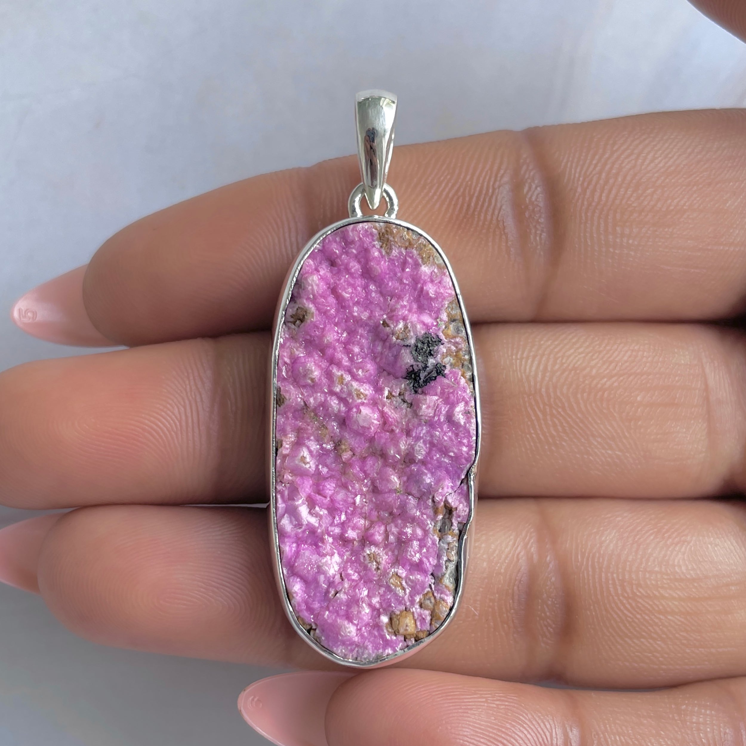 Cobalt Calcite Pendant-(CBC-P-70.)