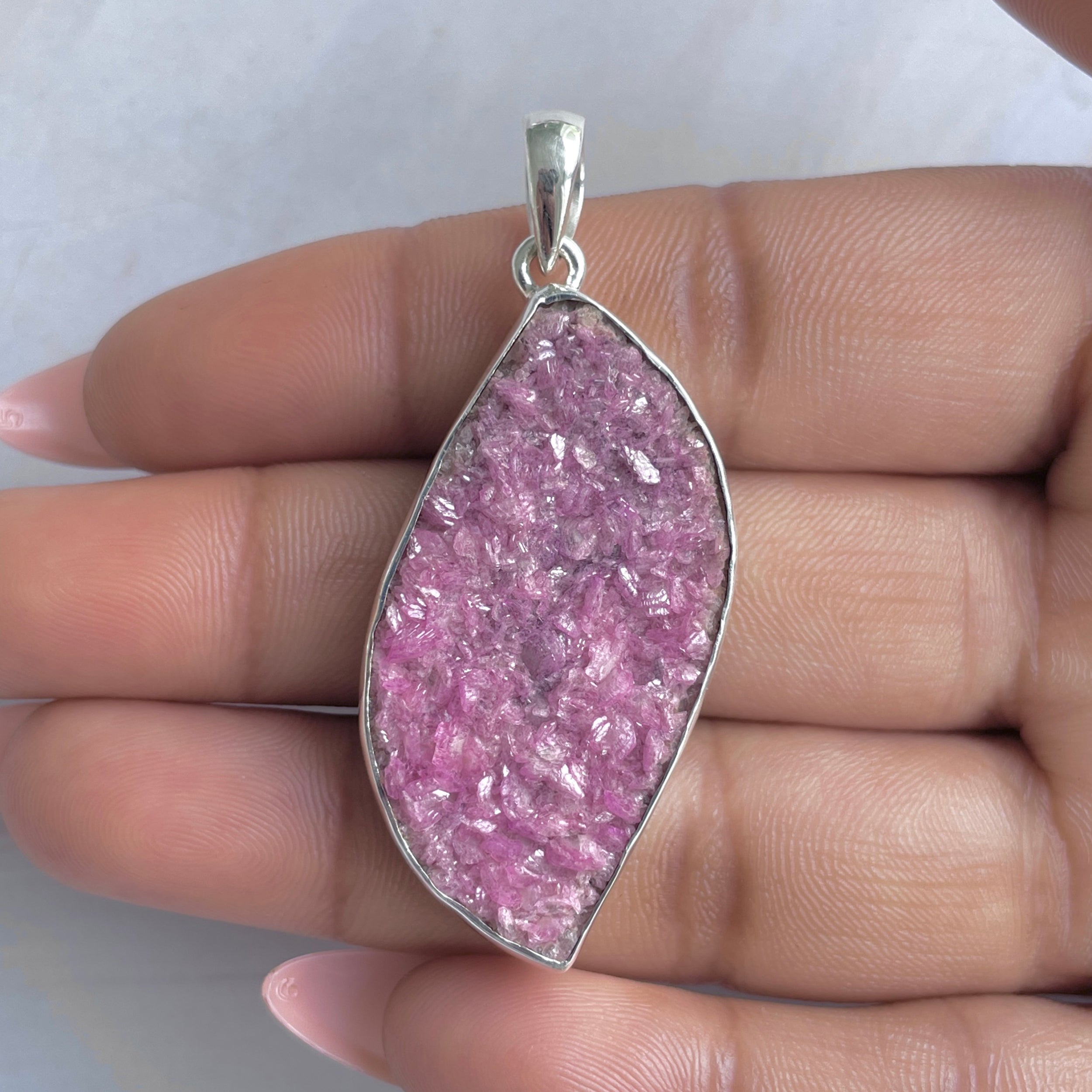 Cobalt Calcite Pendant-(CBC-P-72.)