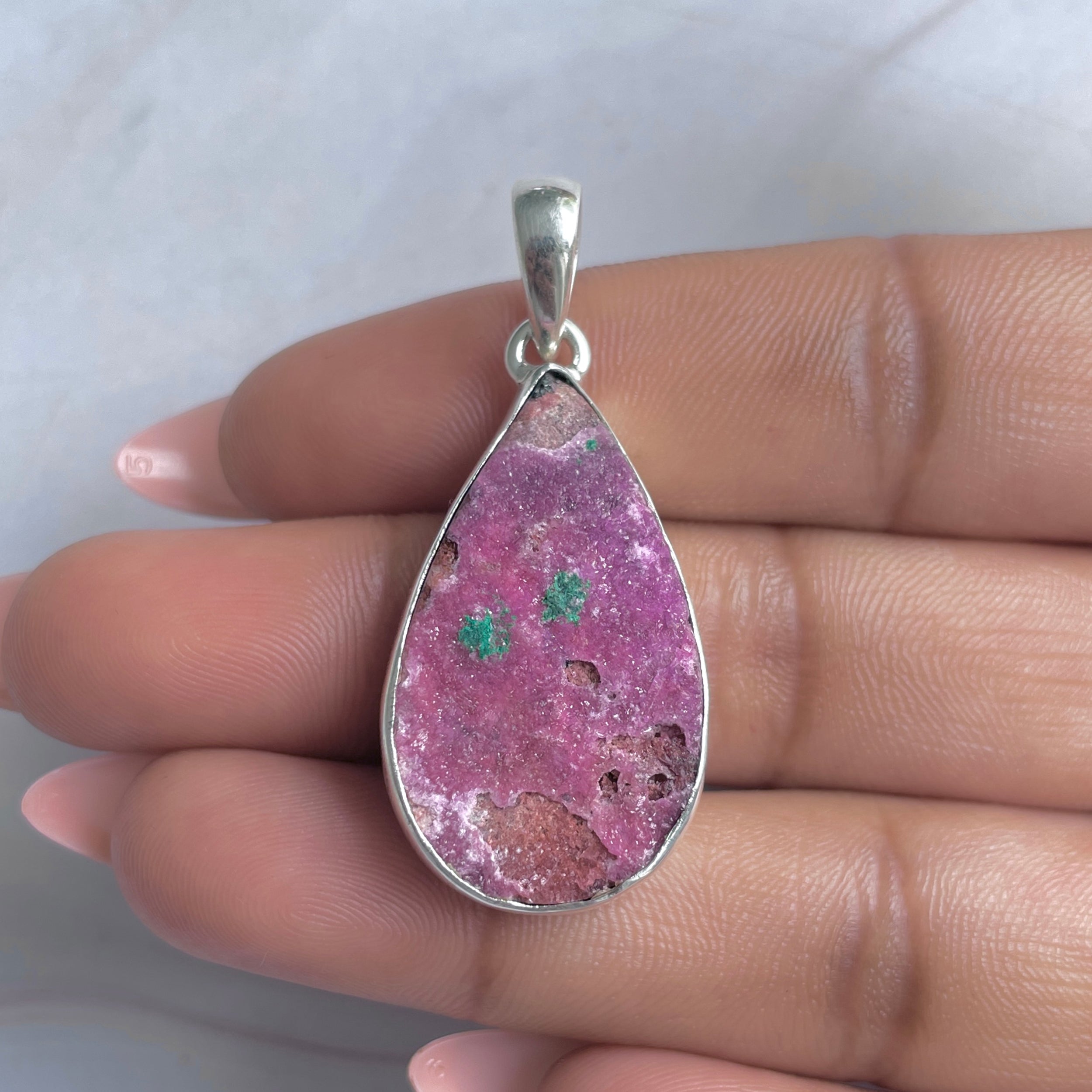 Cobalt Calcite Pendant-(CBC-P-80.)