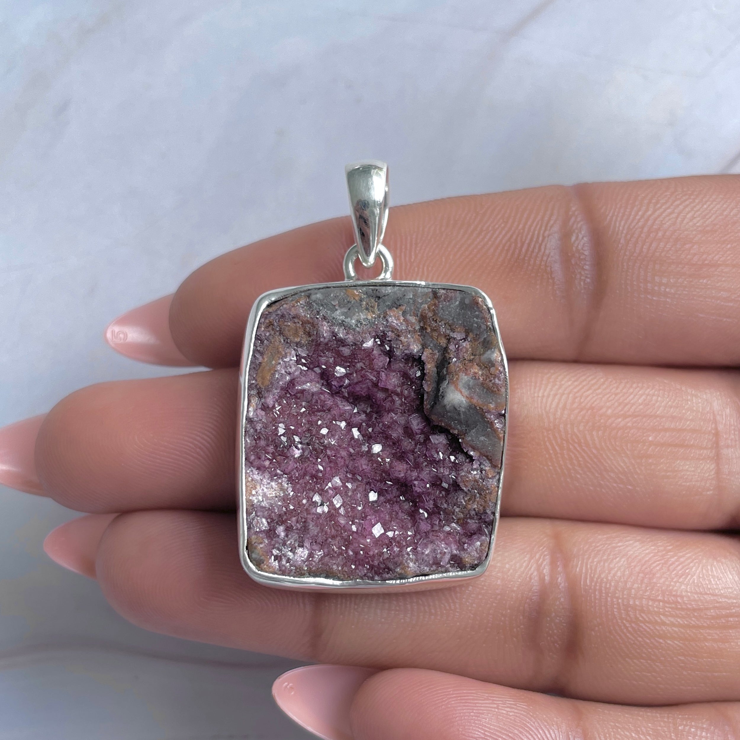 Cobalt Calcite Pendant-(CBC-P-83.)