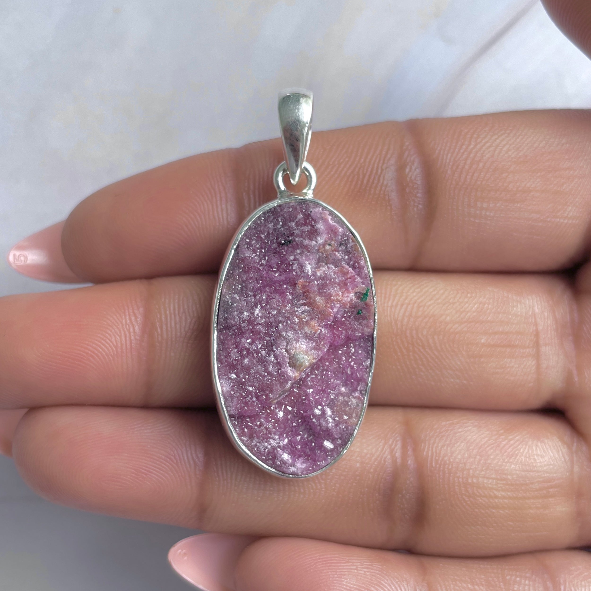 Cobalt Calcite Pendant-(CBC-P-85.)