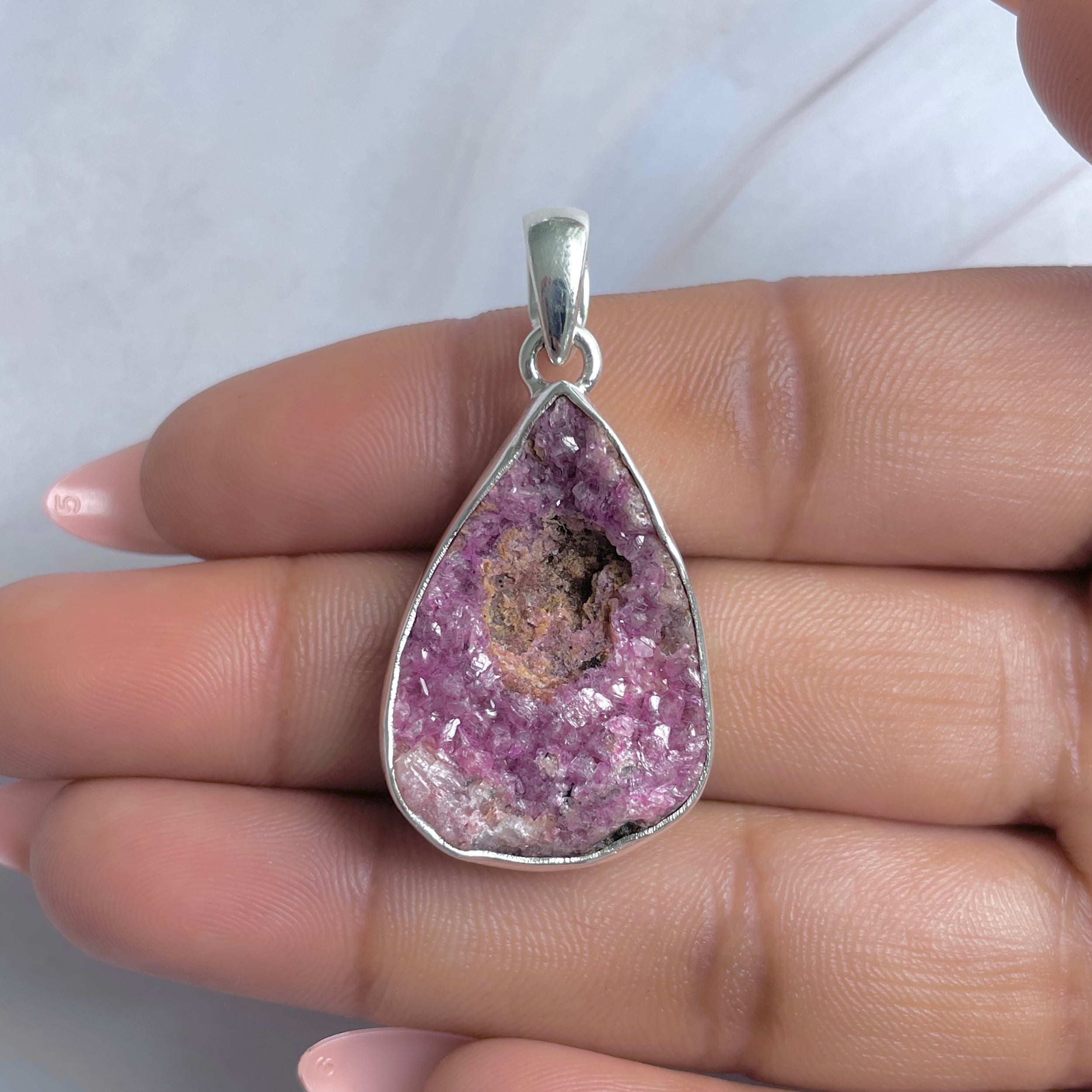 Cobalt Calcite Pendant-(CBC-P-90.)