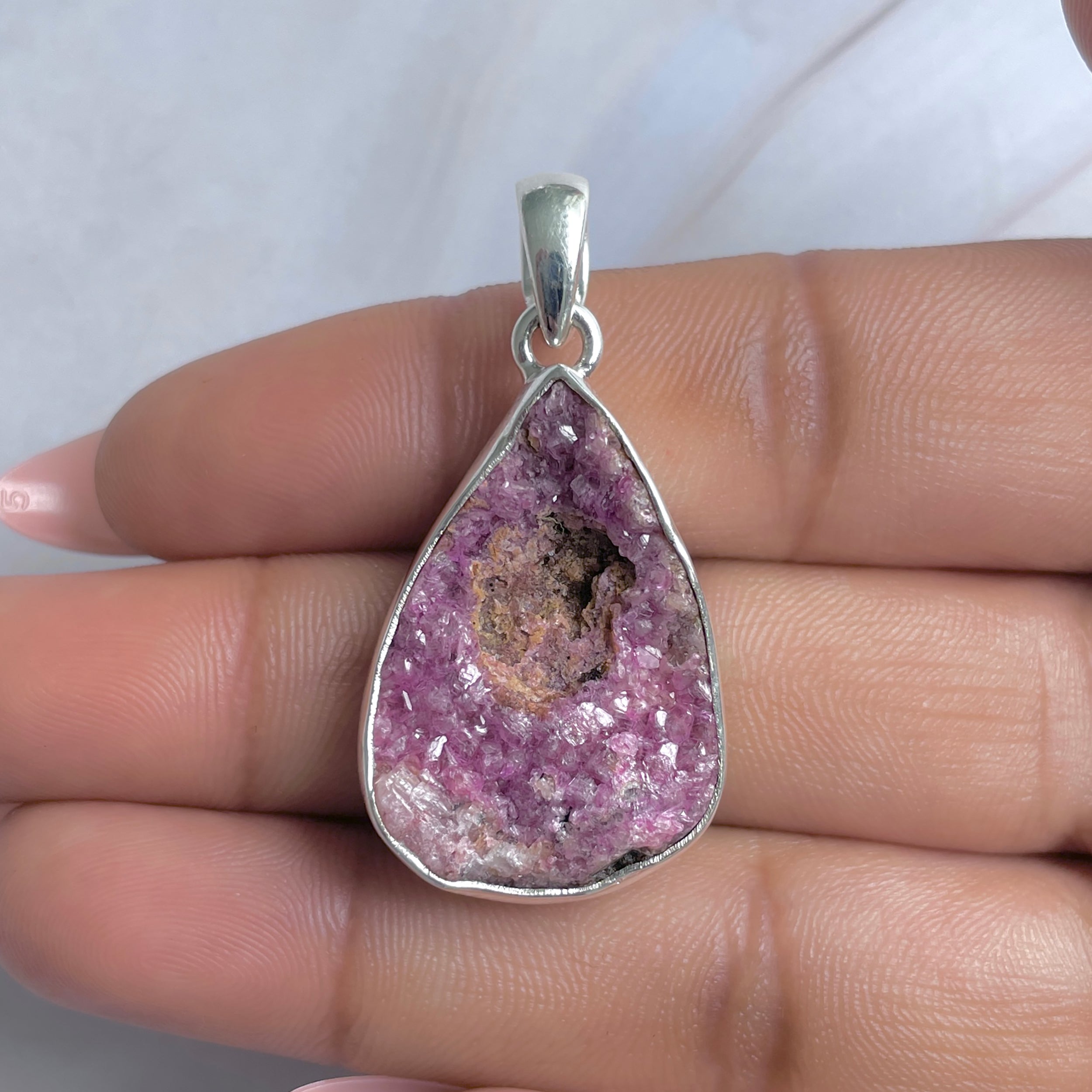 Cobalt Calcite Pendant-(CBC-P-90.)