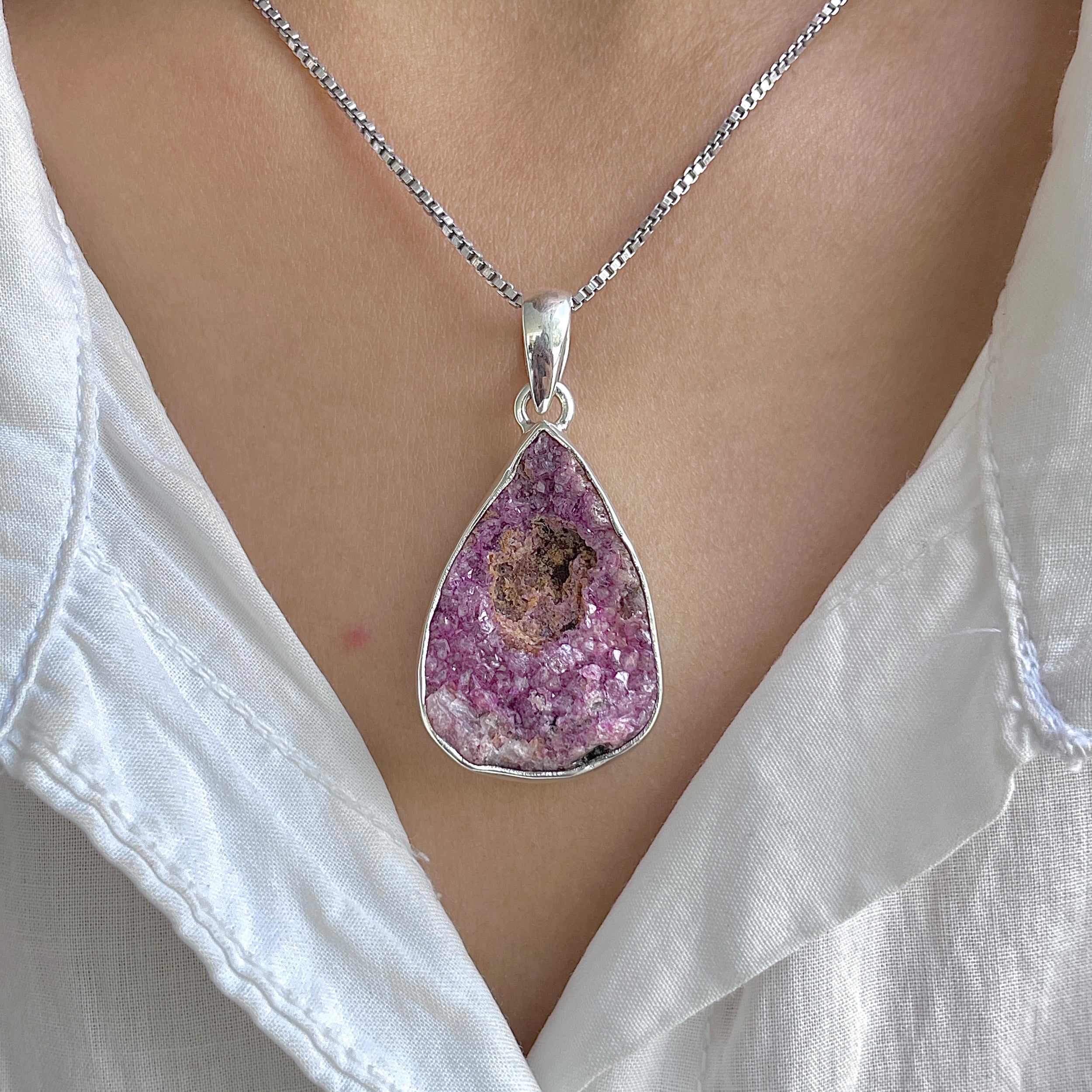 Cobalt Calcite Pendant-(CBC-P-90.)