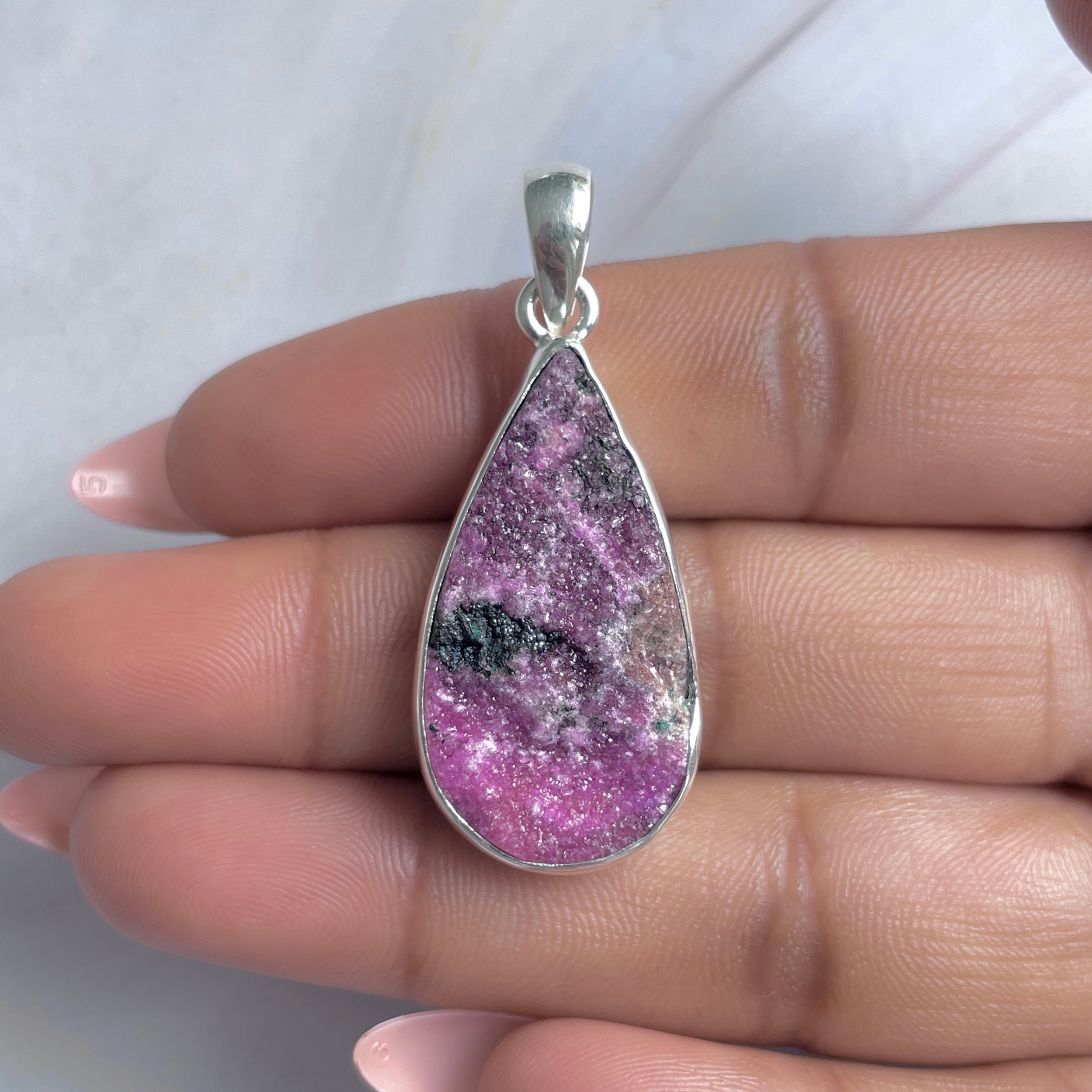 Cobalt Calcite Pendant-(CBC-P-91.)