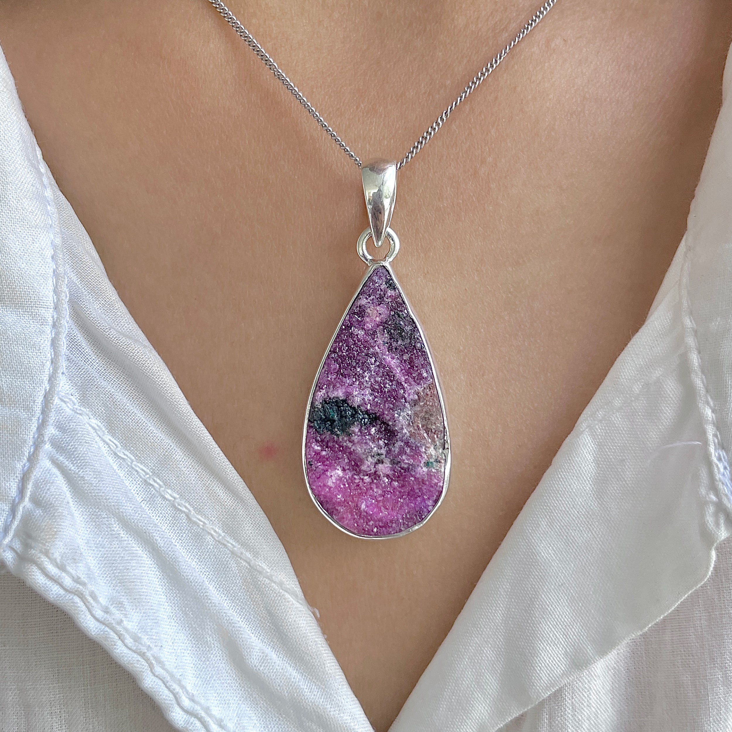 Cobalt Calcite Pendant-(CBC-P-91.)