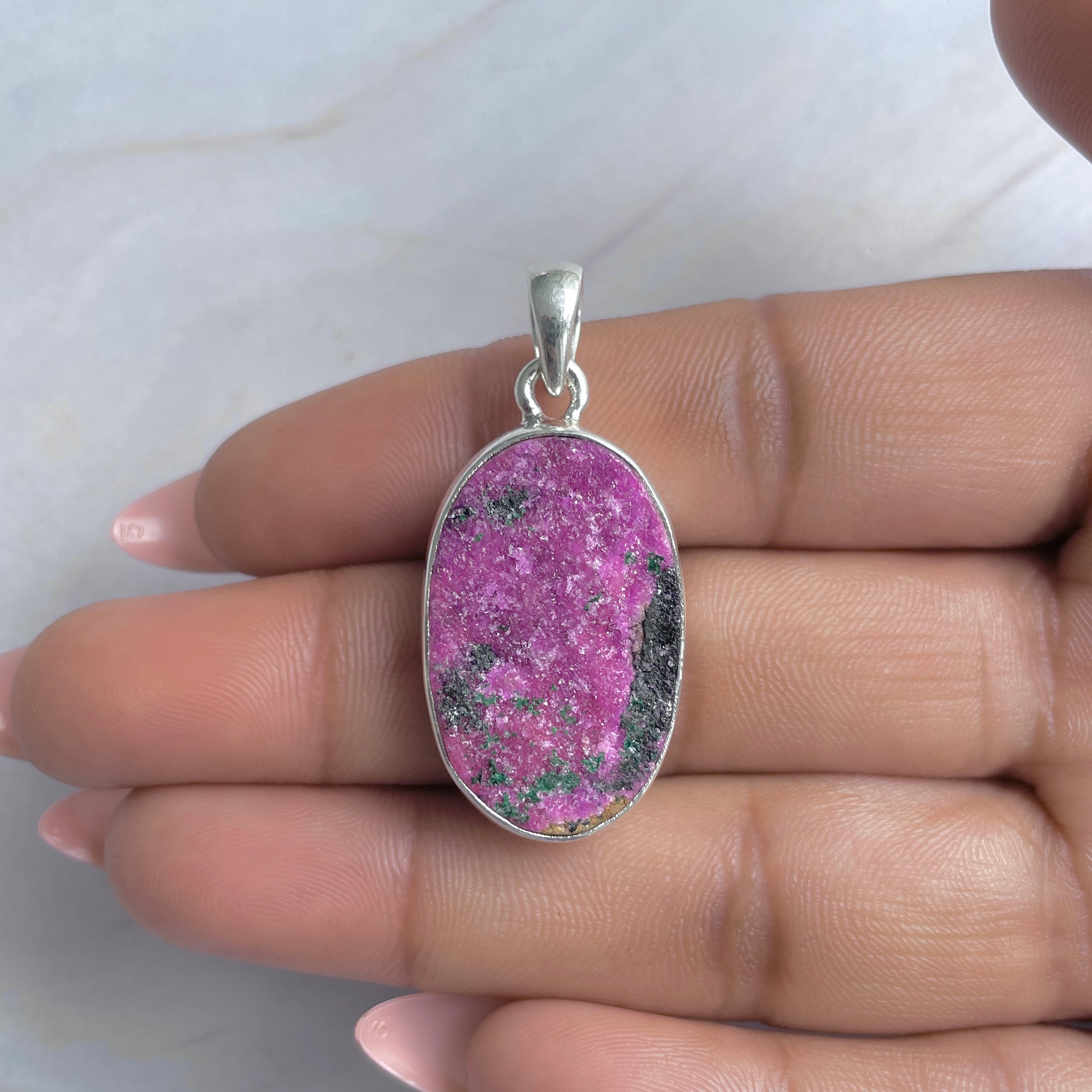 Cobalt Calcite Pendant-(CBC-P-93.)