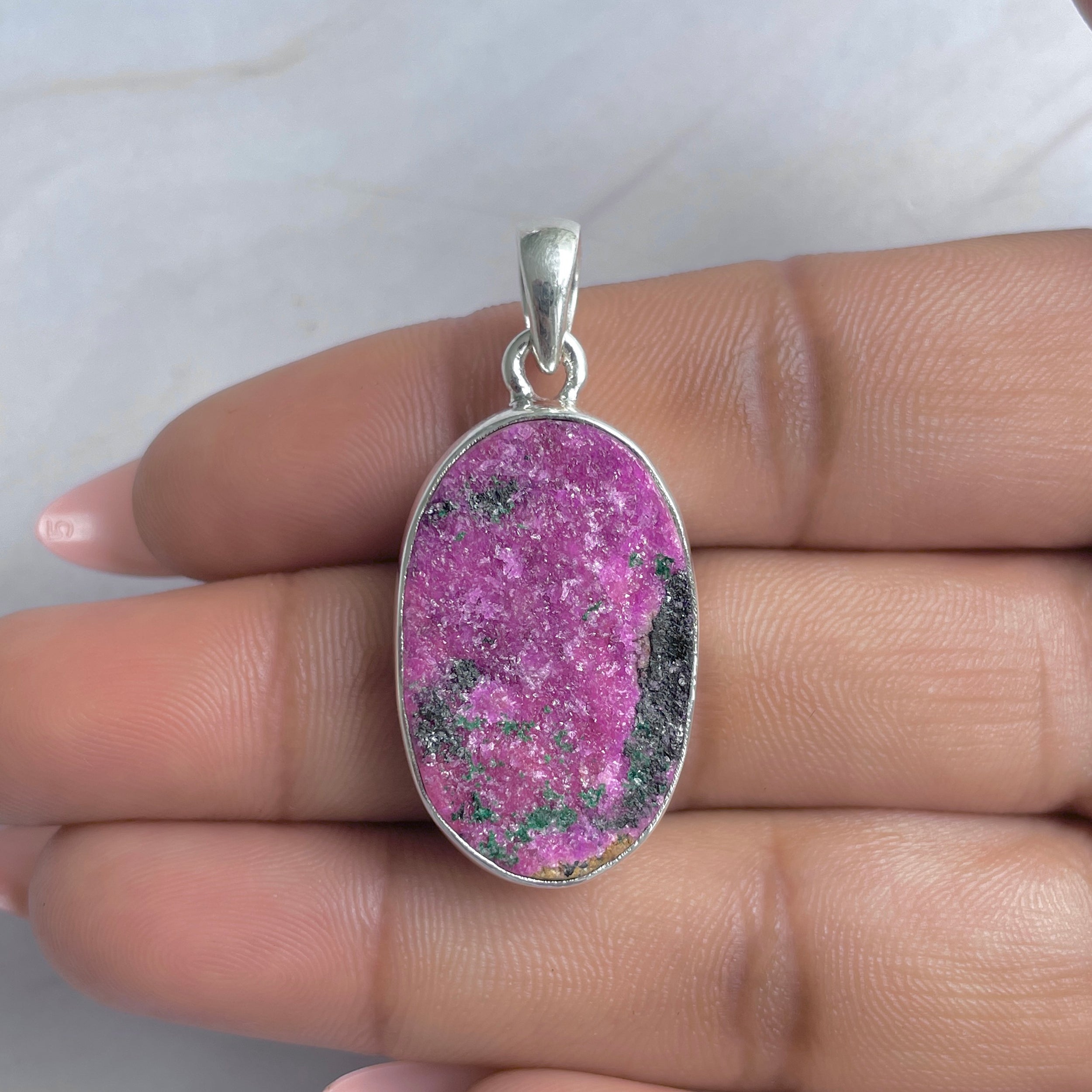 Cobalt Calcite Pendant-(CBC-P-93.)