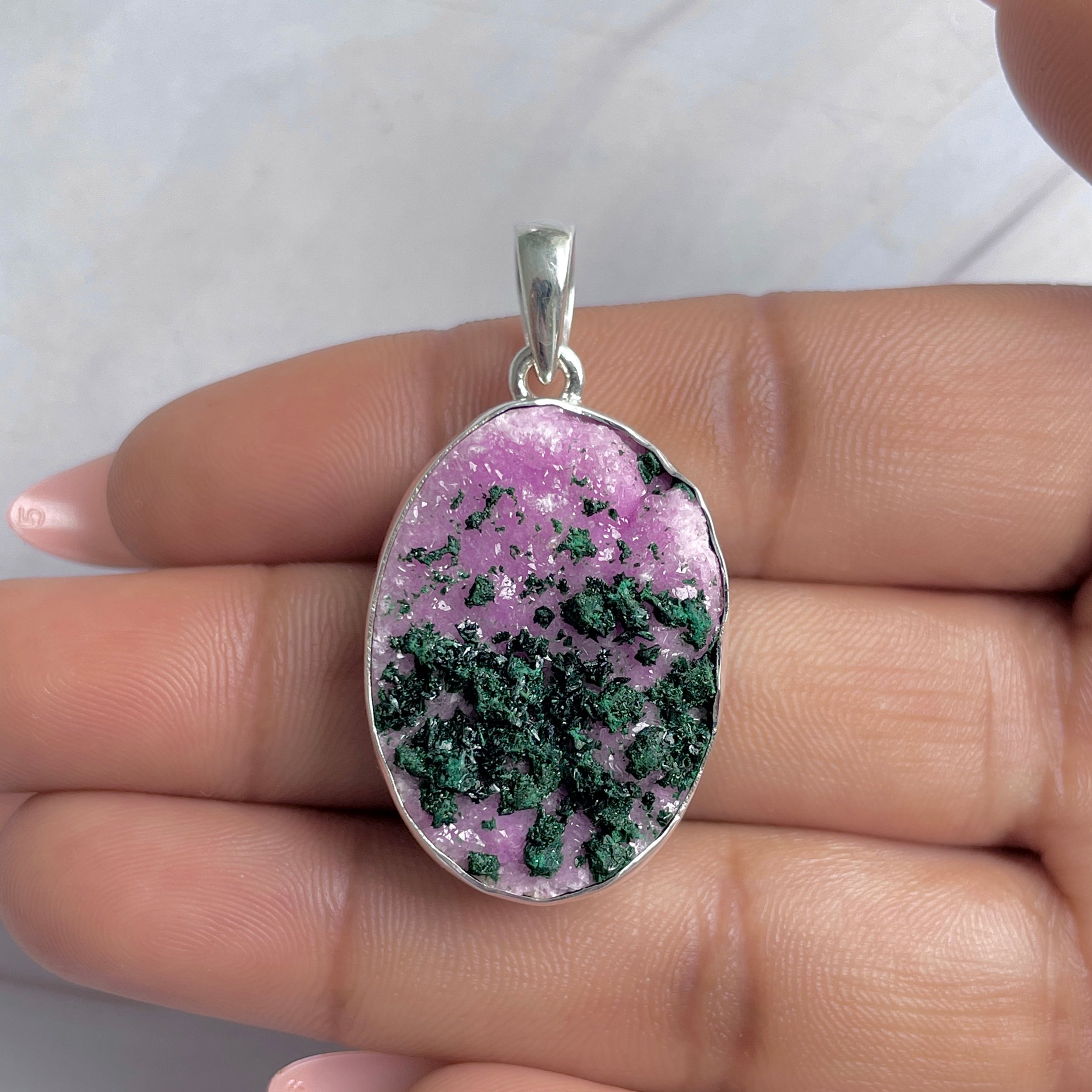 Cobalt Calcite Pendant-(CBC-P-95.)