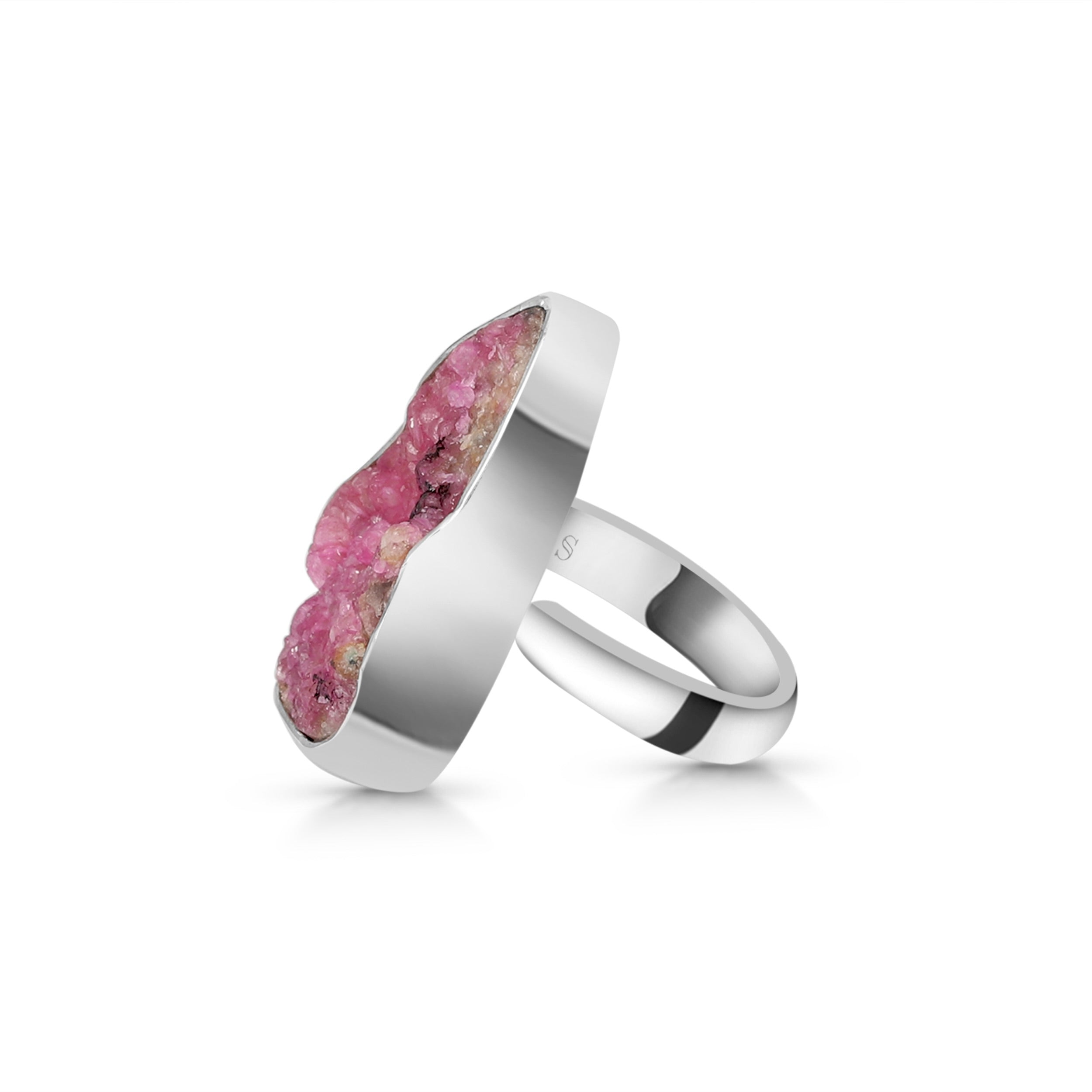 Cobalt Calcite Adjustable Ring-(CBC-R-14.)