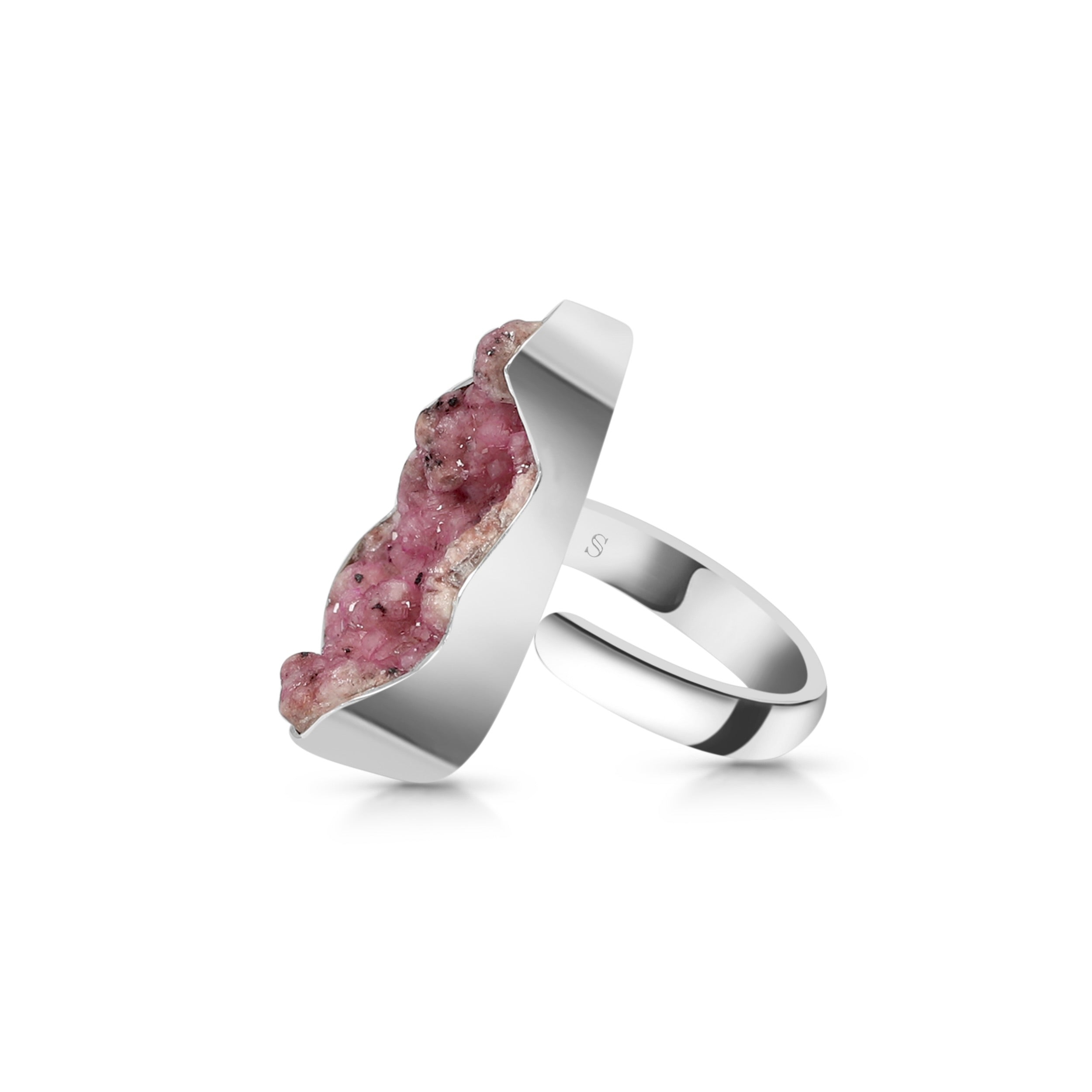 Cobalt Calcite Adjustable Ring-(CBC-R-16.)