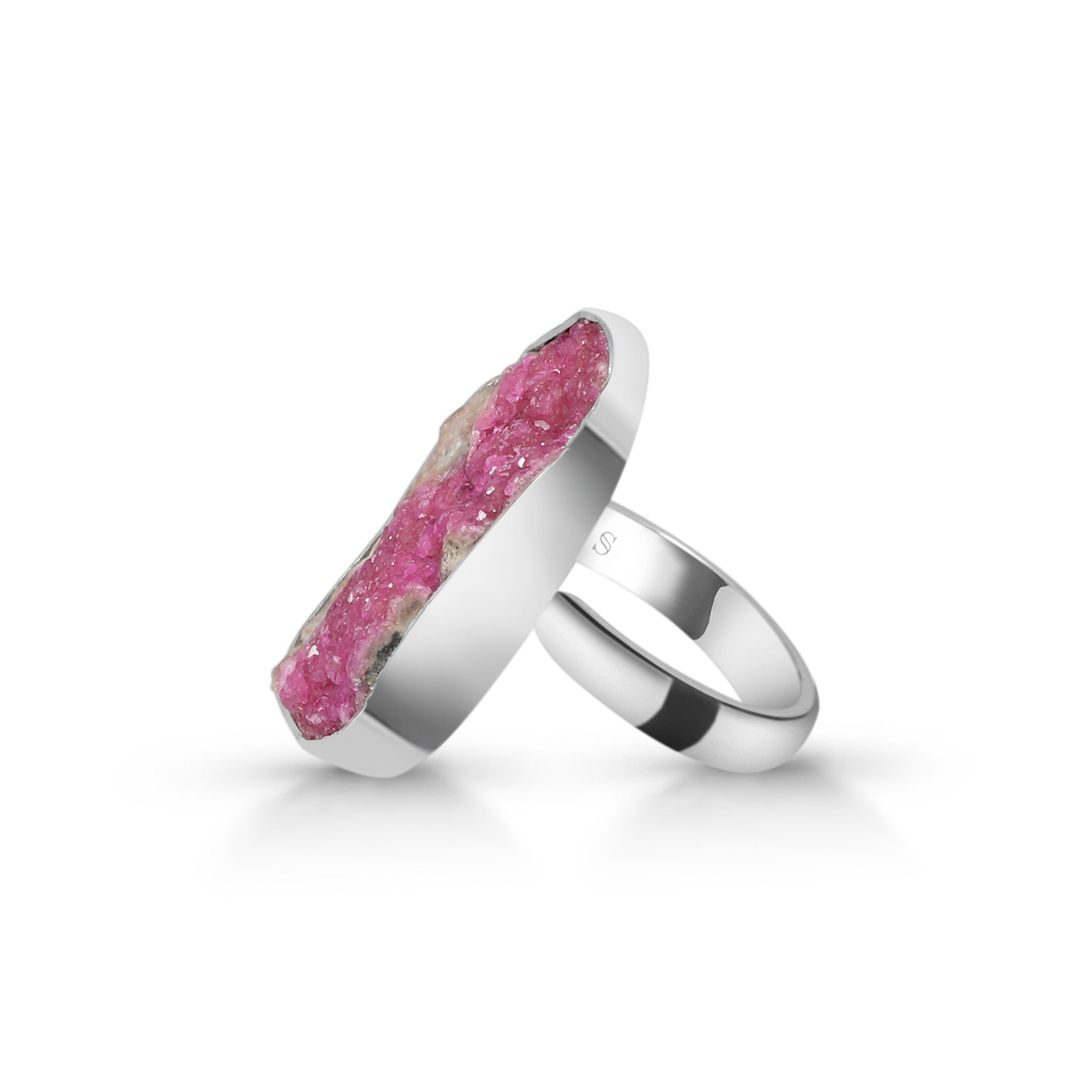 Cobalt Calcite Adjustable Ring-(CBC-R-17.)