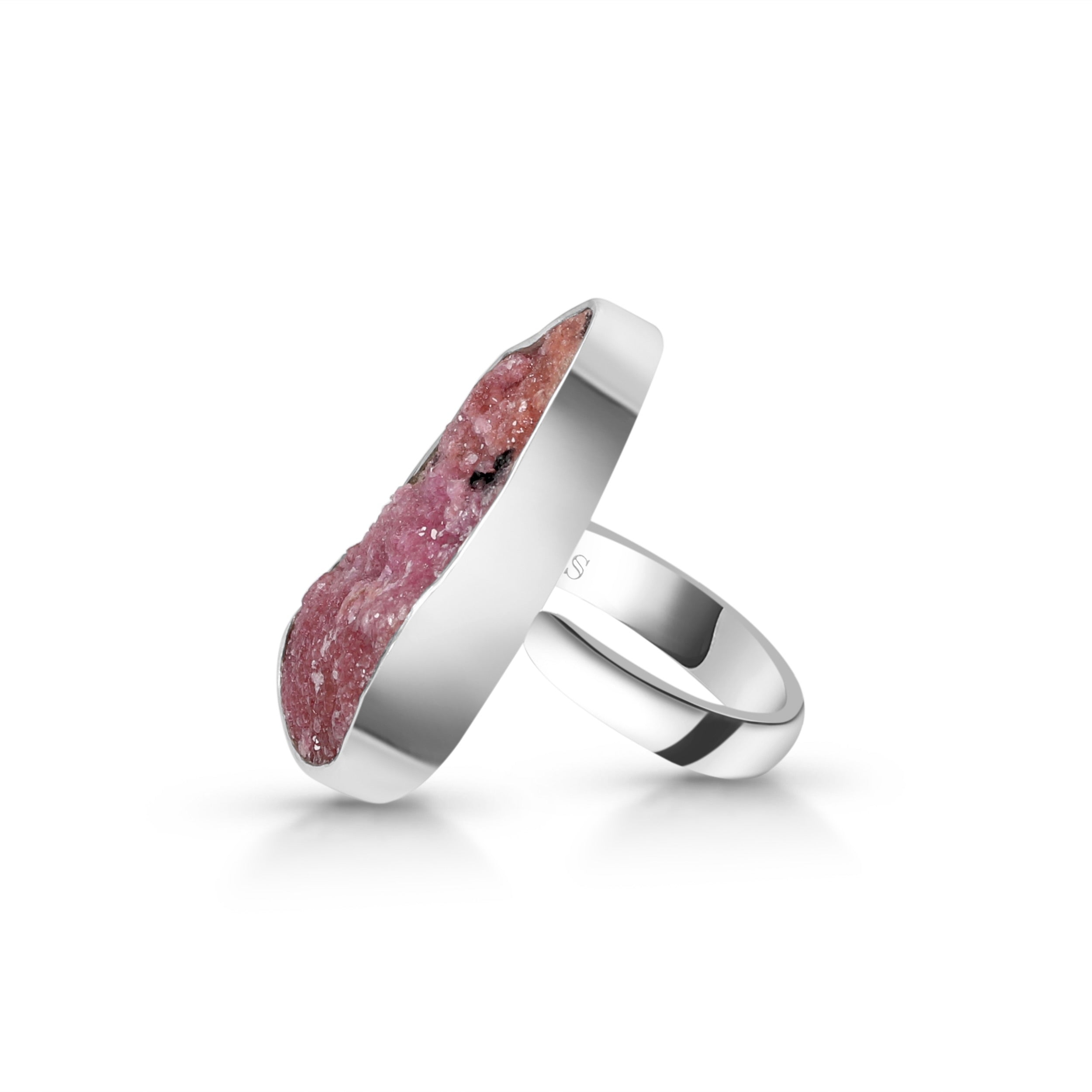 Cobalt Calcite Adjustable Ring-(CBC-R-18.)