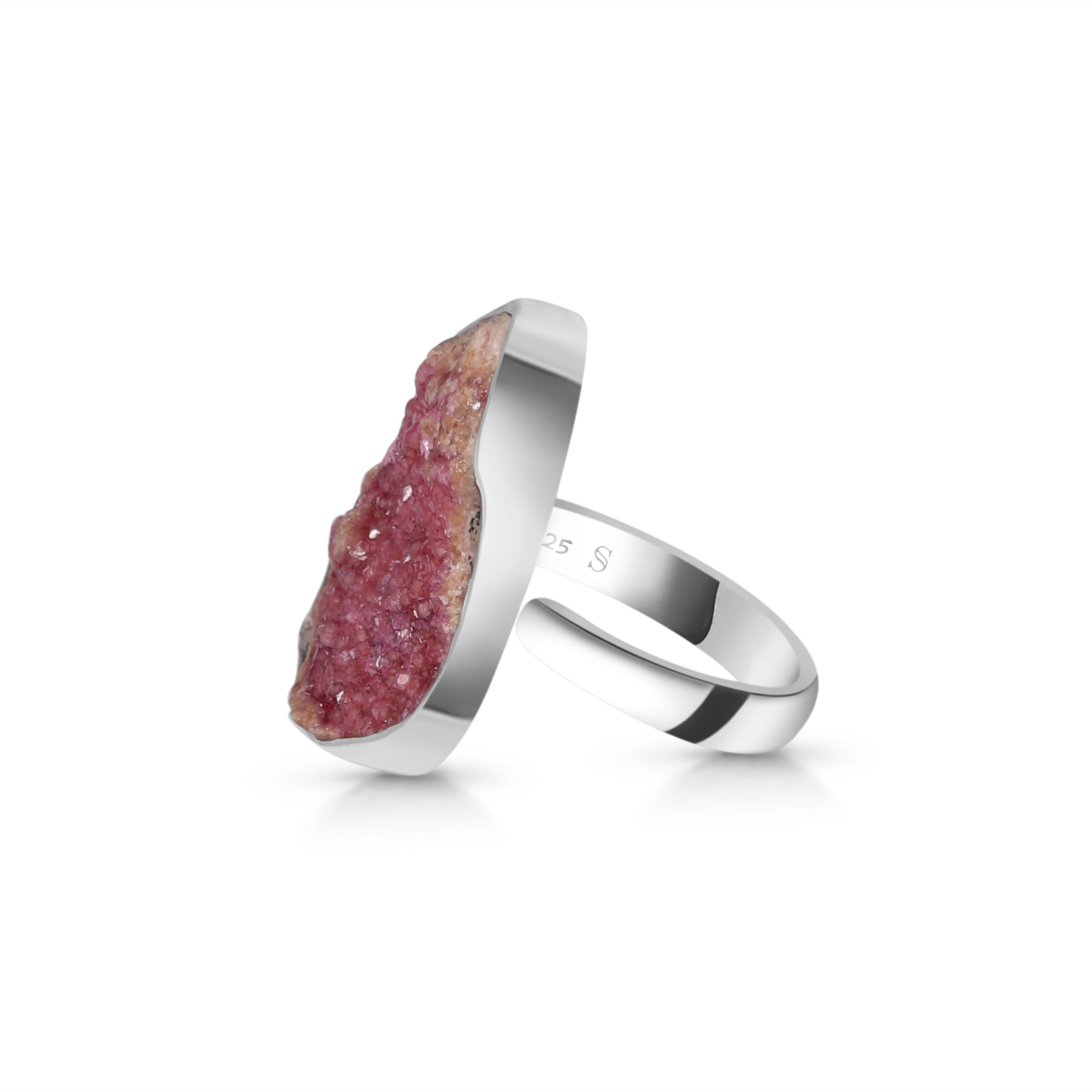 Cobalt Calcite Adjustable Ring-(CBC-R-21.)