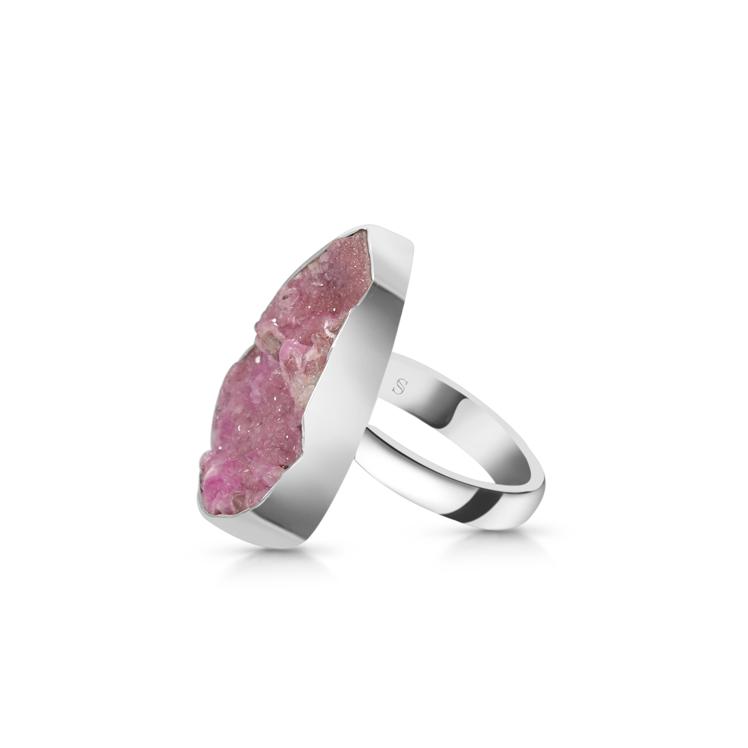 Cobalt Calcite Adjustable Ring-(CBC-R-24.)