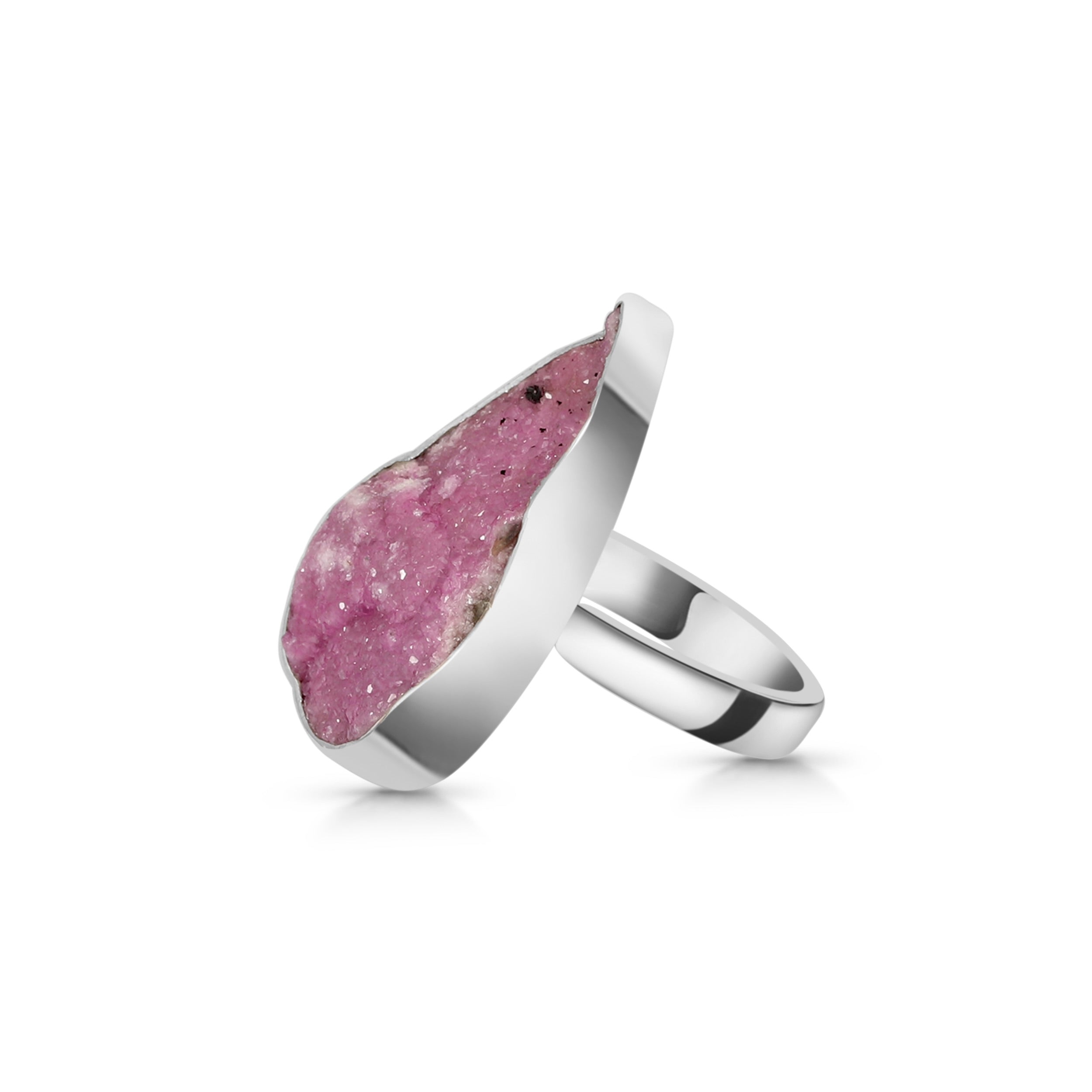 Cobalt Calcite Adjustable Ring-(CBC-R-25.)