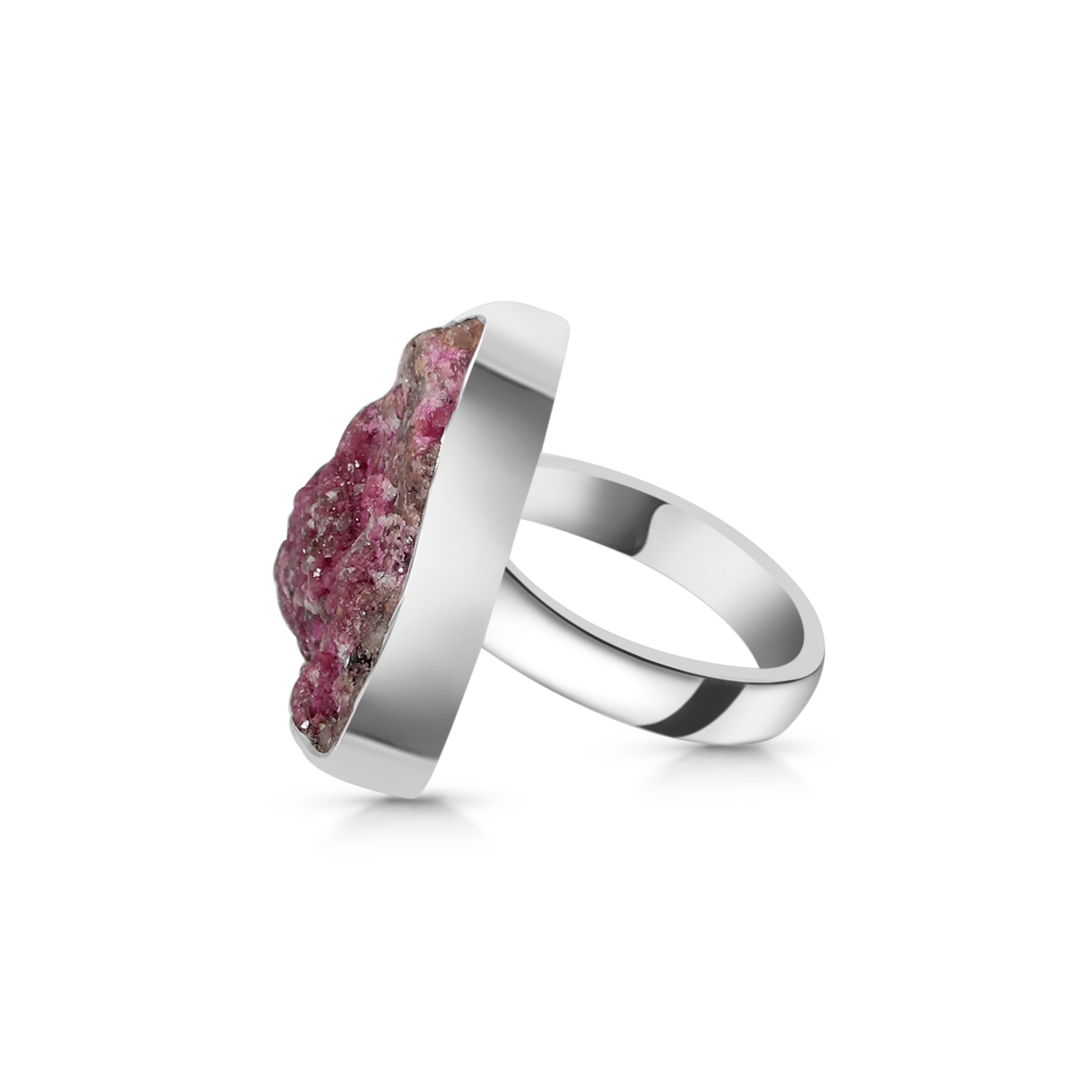 Cobalt Calcite Adjustable Ring-(CBC-R-27.)