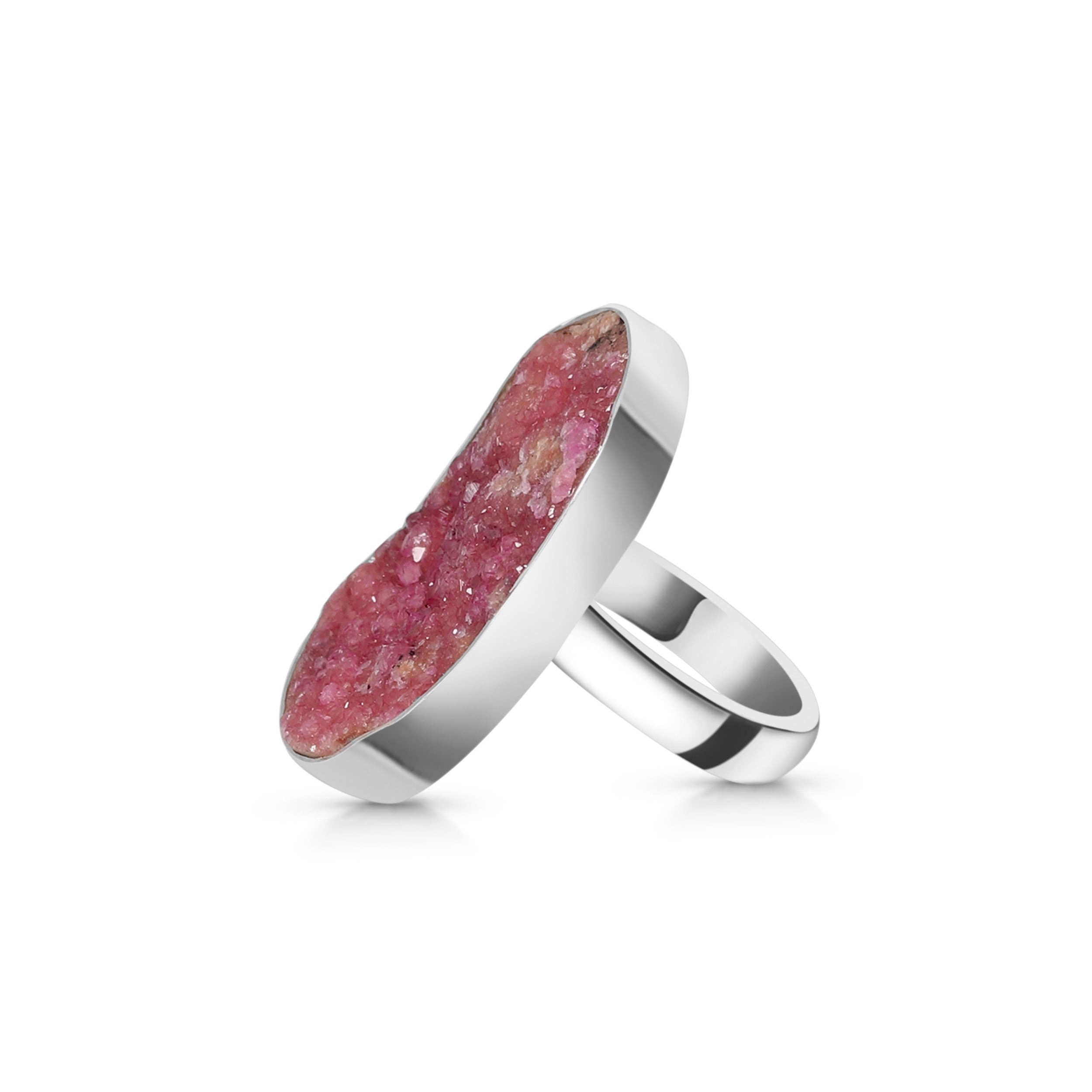 Cobalt Calcite Adjustable Ring-(CBC-R-28.)
