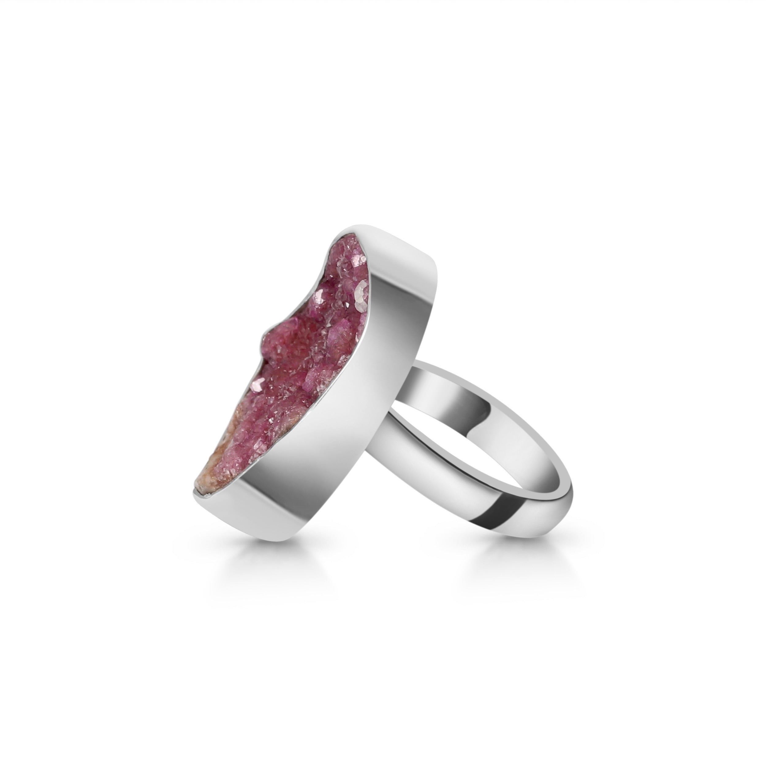 Cobalt Calcite Adjustable Ring-(CBC-R-3.)