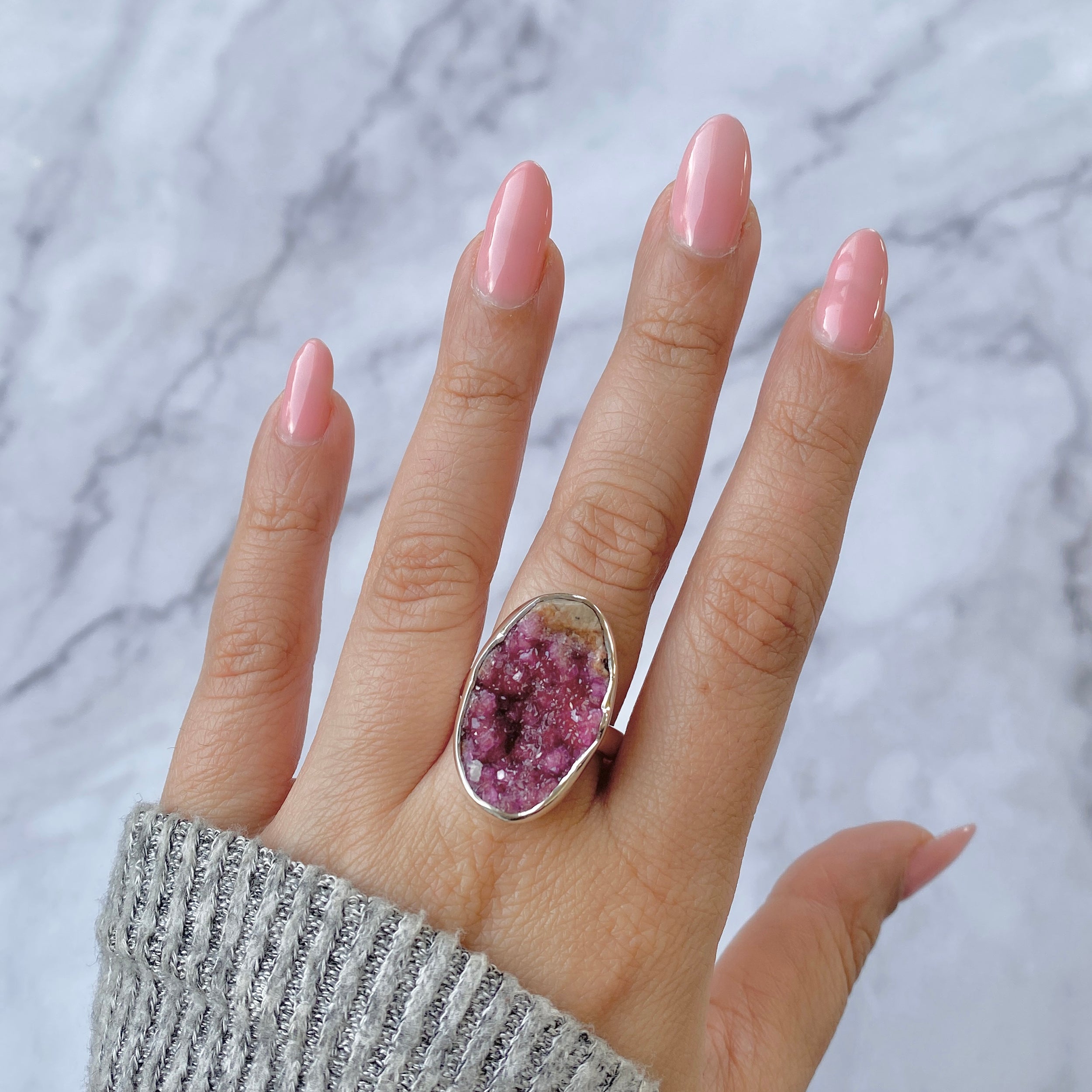 Buy Cobalt Calcite Rings Collection Online | Sterling Silver Cobalt ...