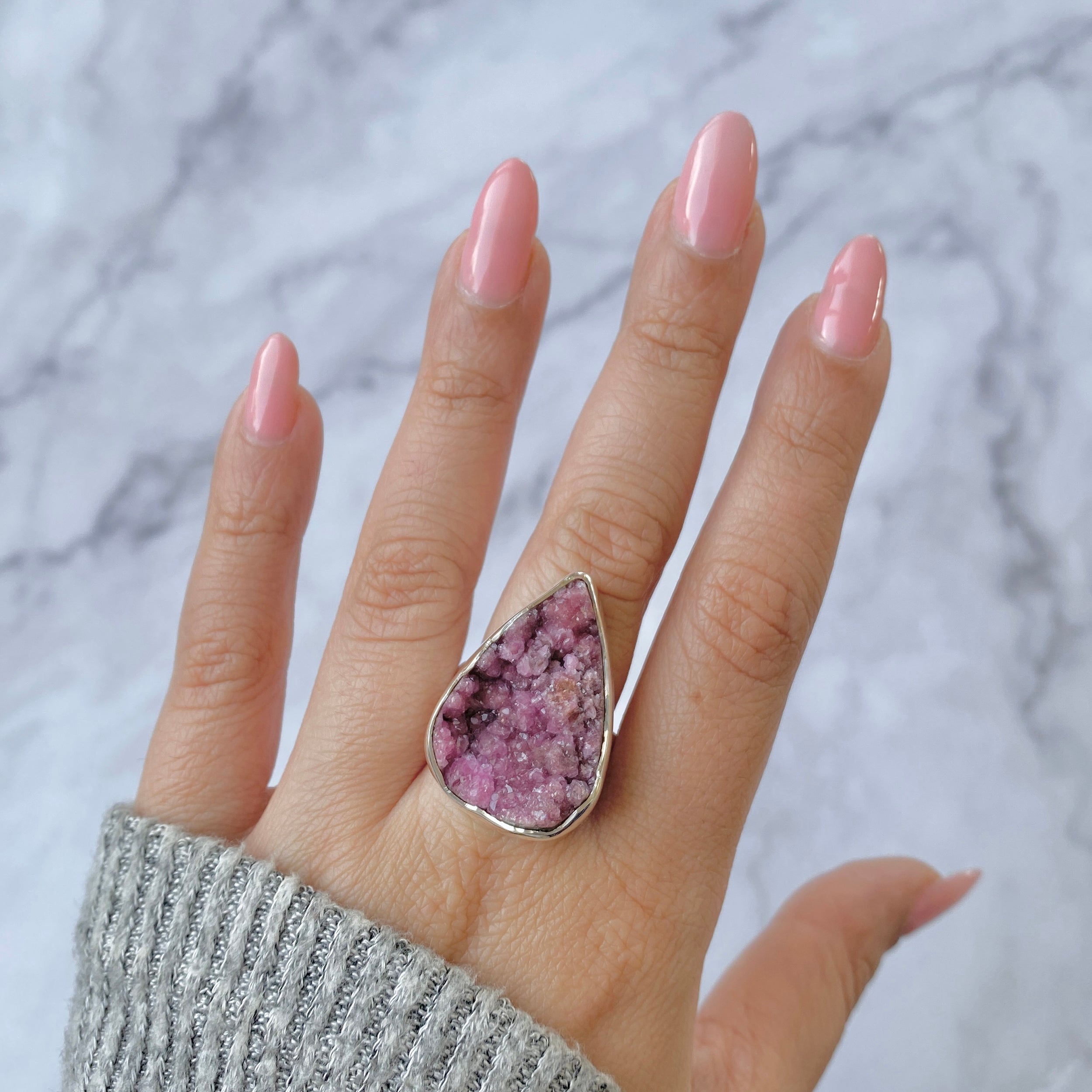 Buy Cobalt Calcite Rings Collection Online | Sterling Silver Cobalt ...