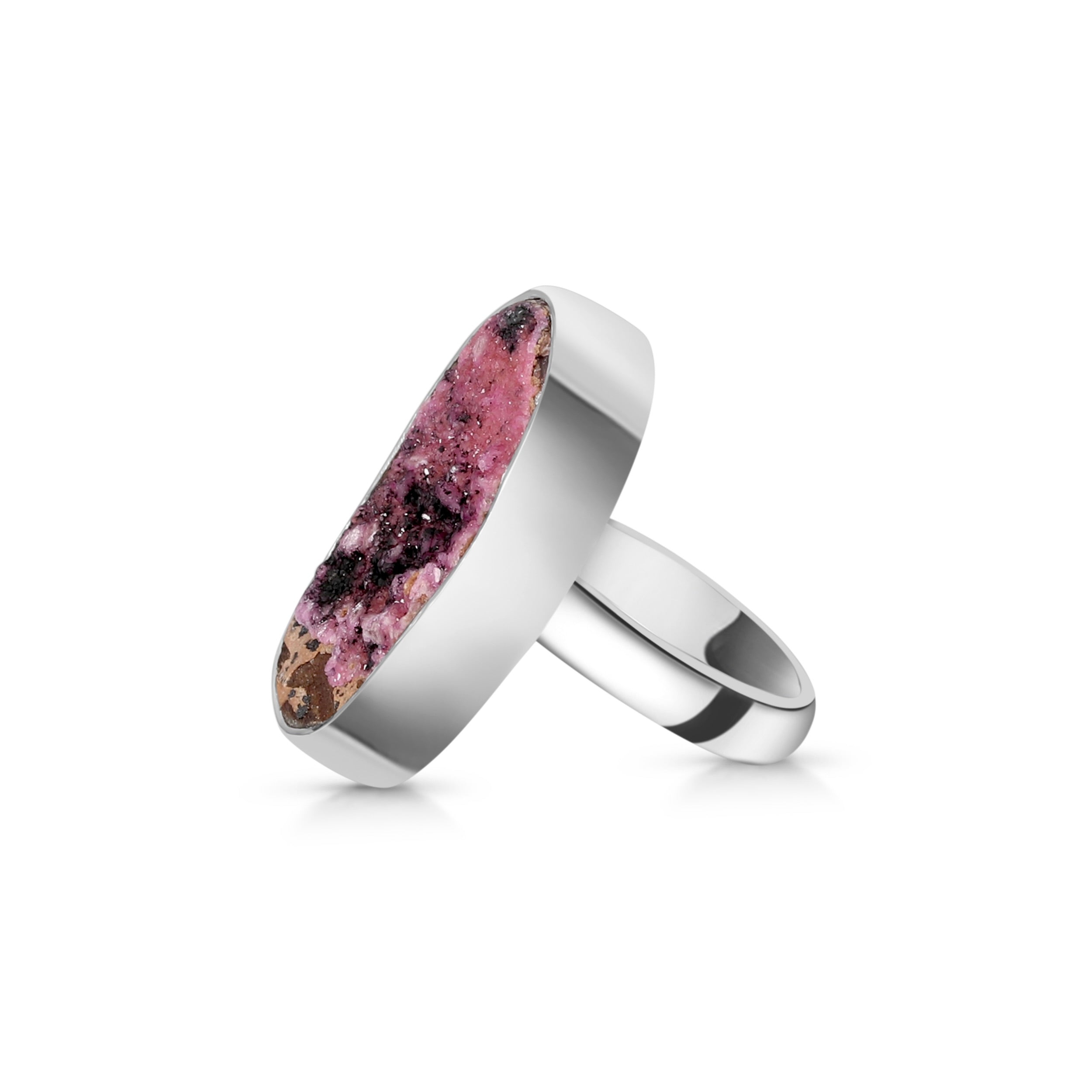 Cobalt Calcite Adjustable Ring-(CBC-R-7.)