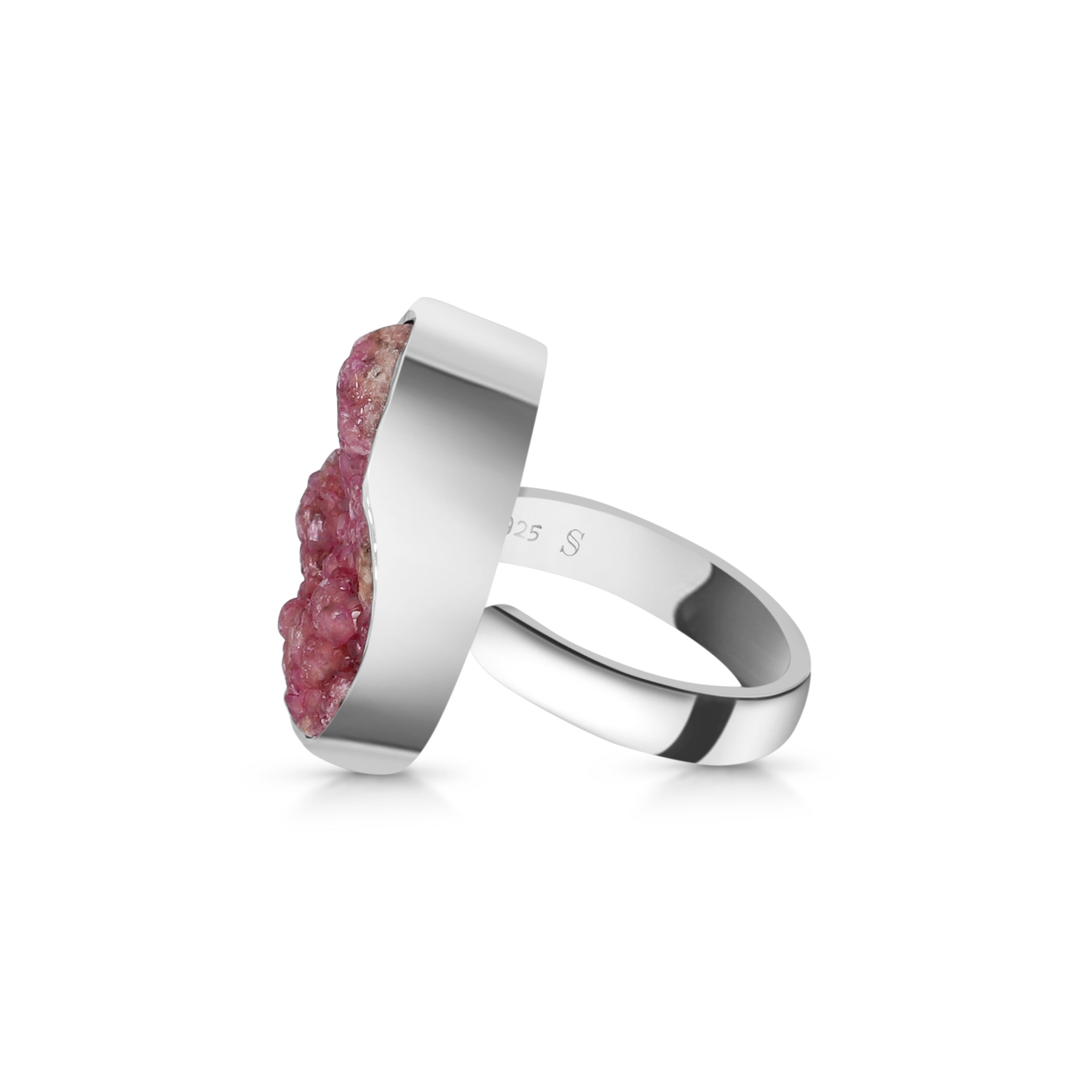 Cobalt Calcite Adjustable Ring-(CBC-R-8.)