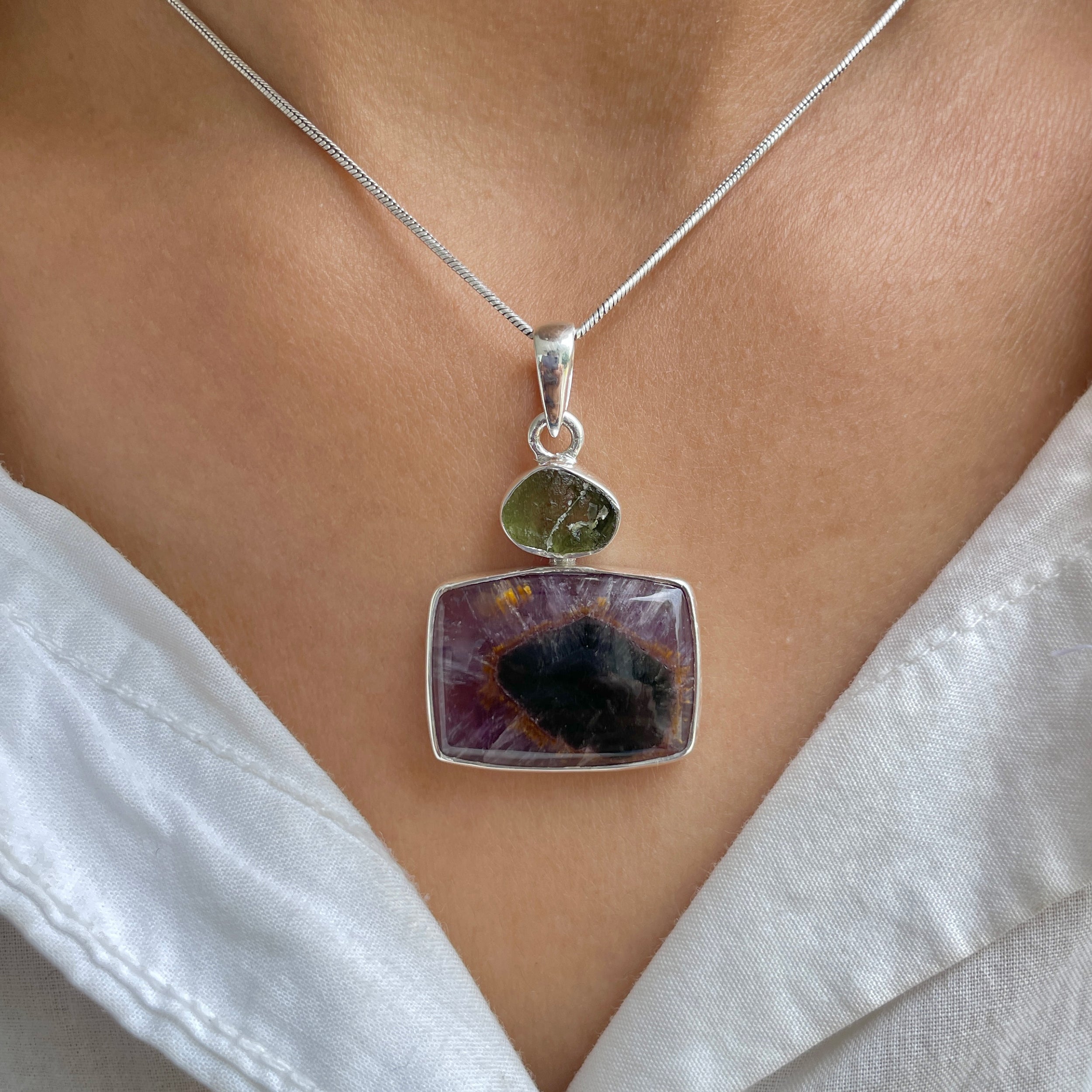 Cacoxenite Pendant-(CCOM-P-124.)